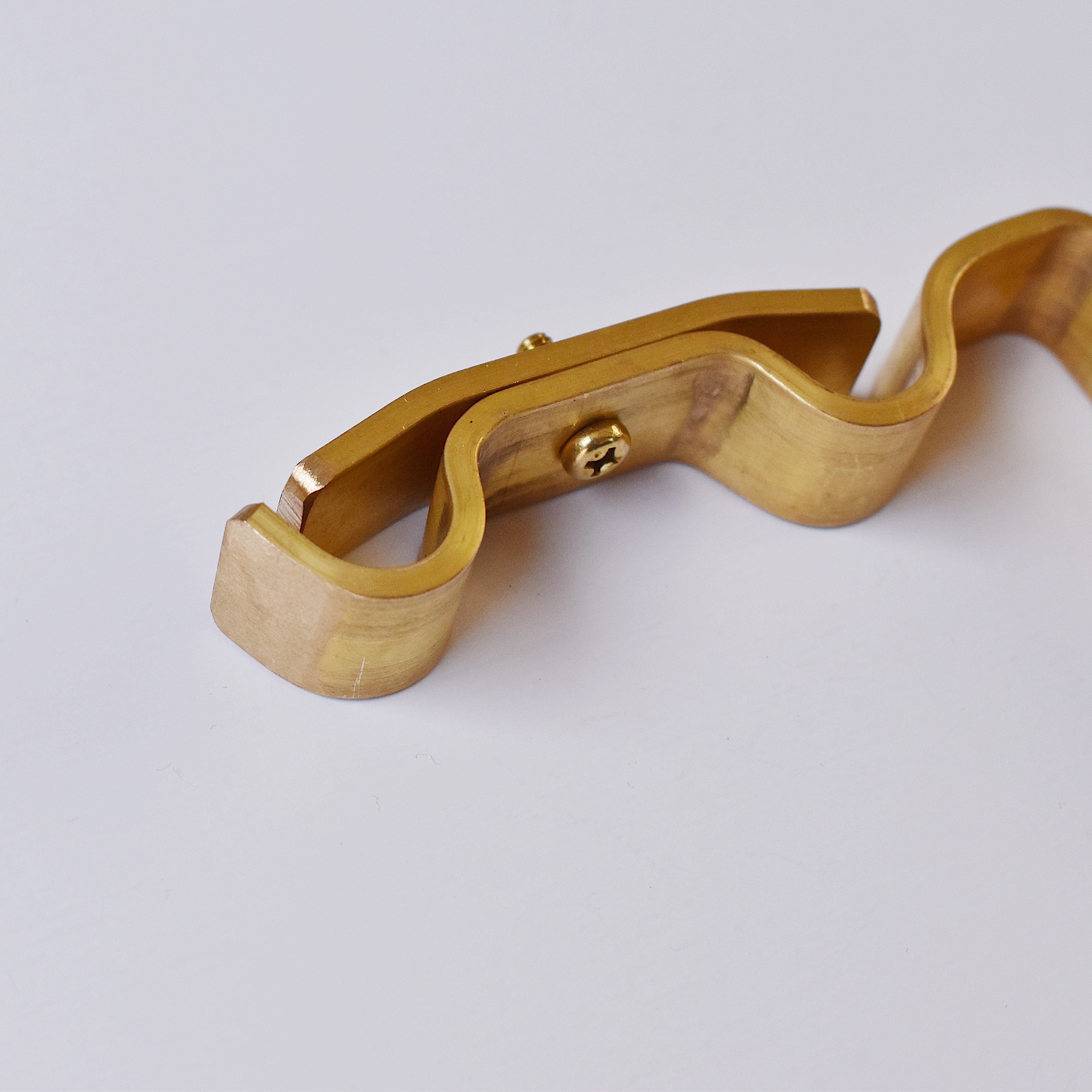 真鍮カーテンブラケット ダブル