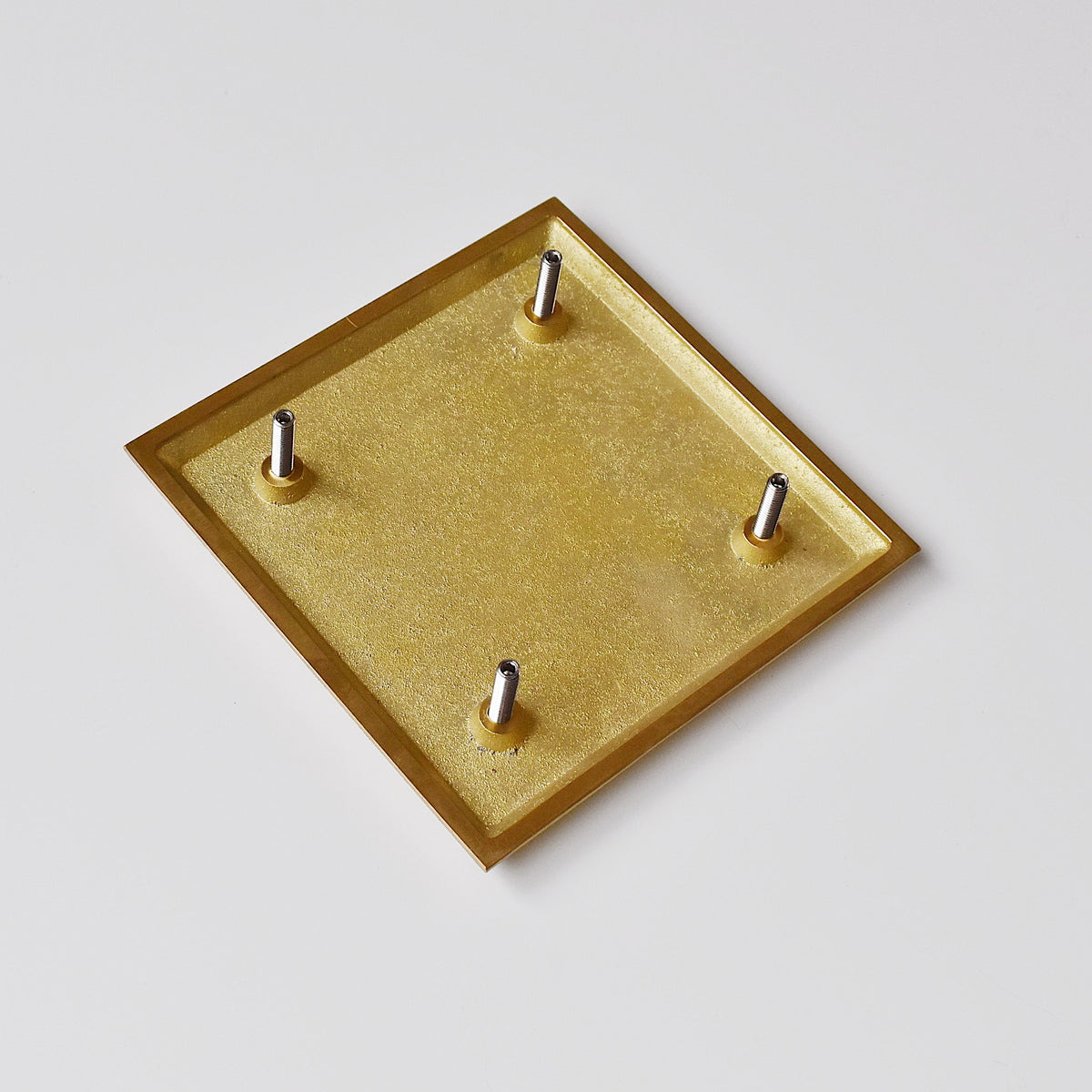 真鍮ネームプレート 正方形 TYPE1【アウトレット品】