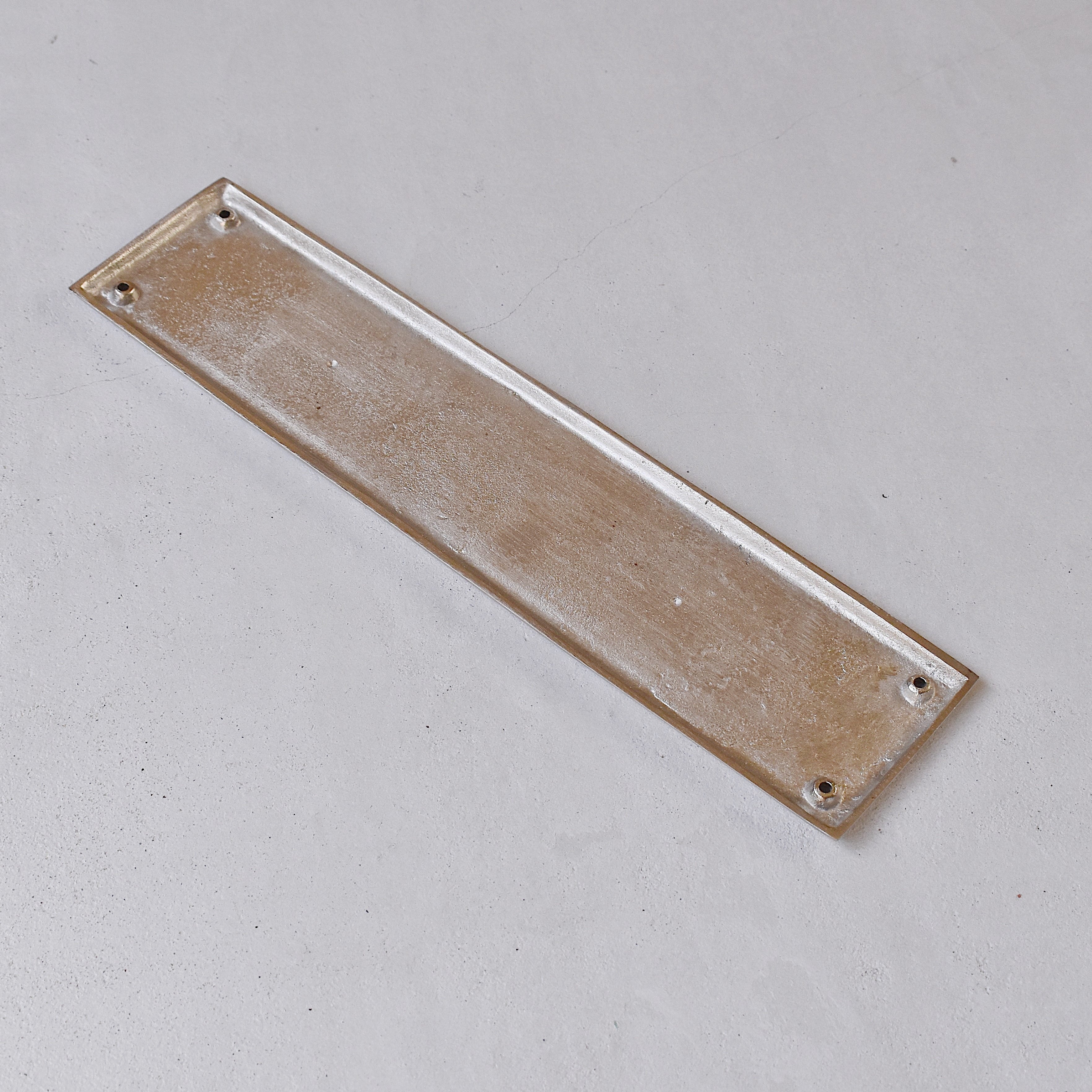 プッシュプレート シルバー