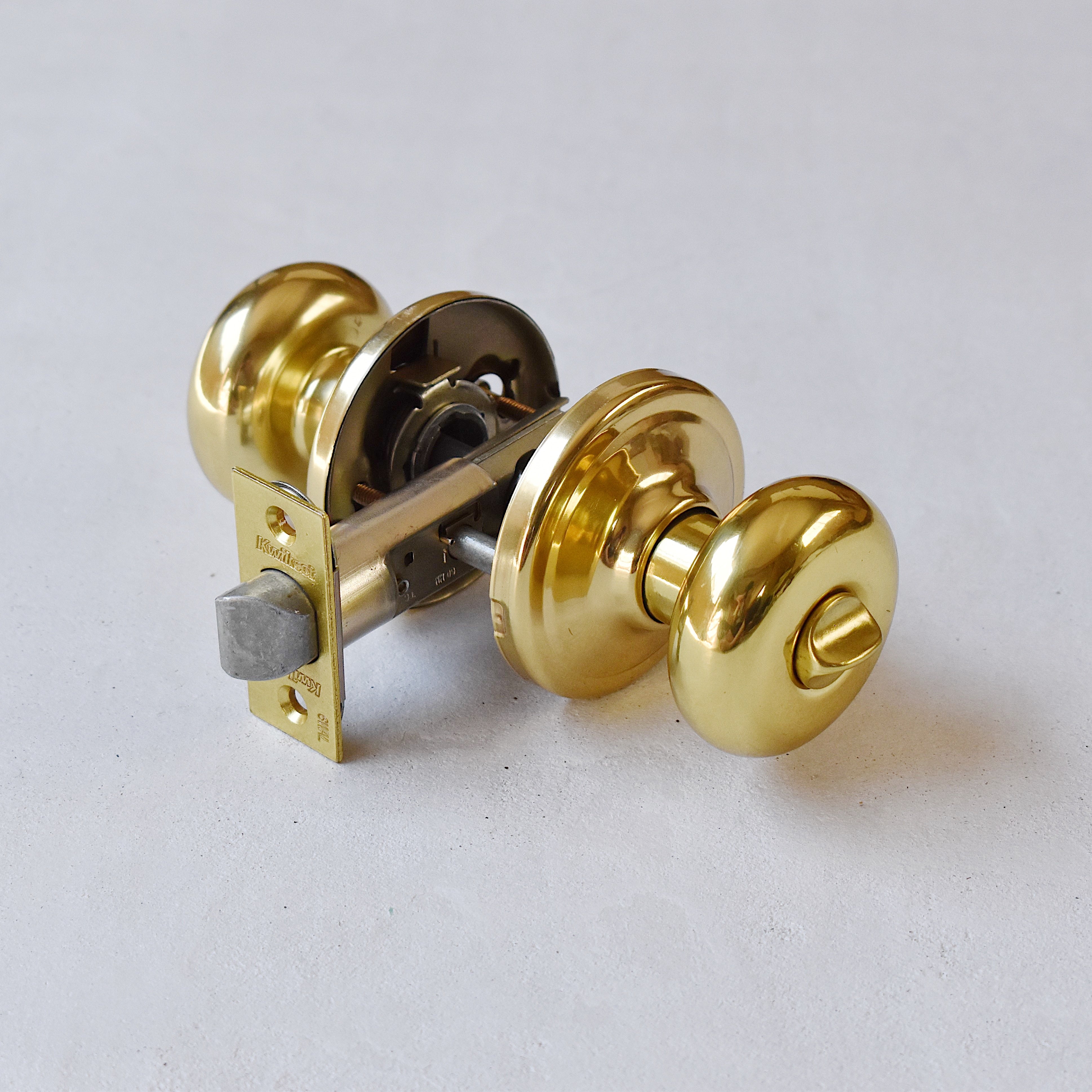 クイックセット ハンコックドアノブ ゴールド(簡易錠) *在庫限り