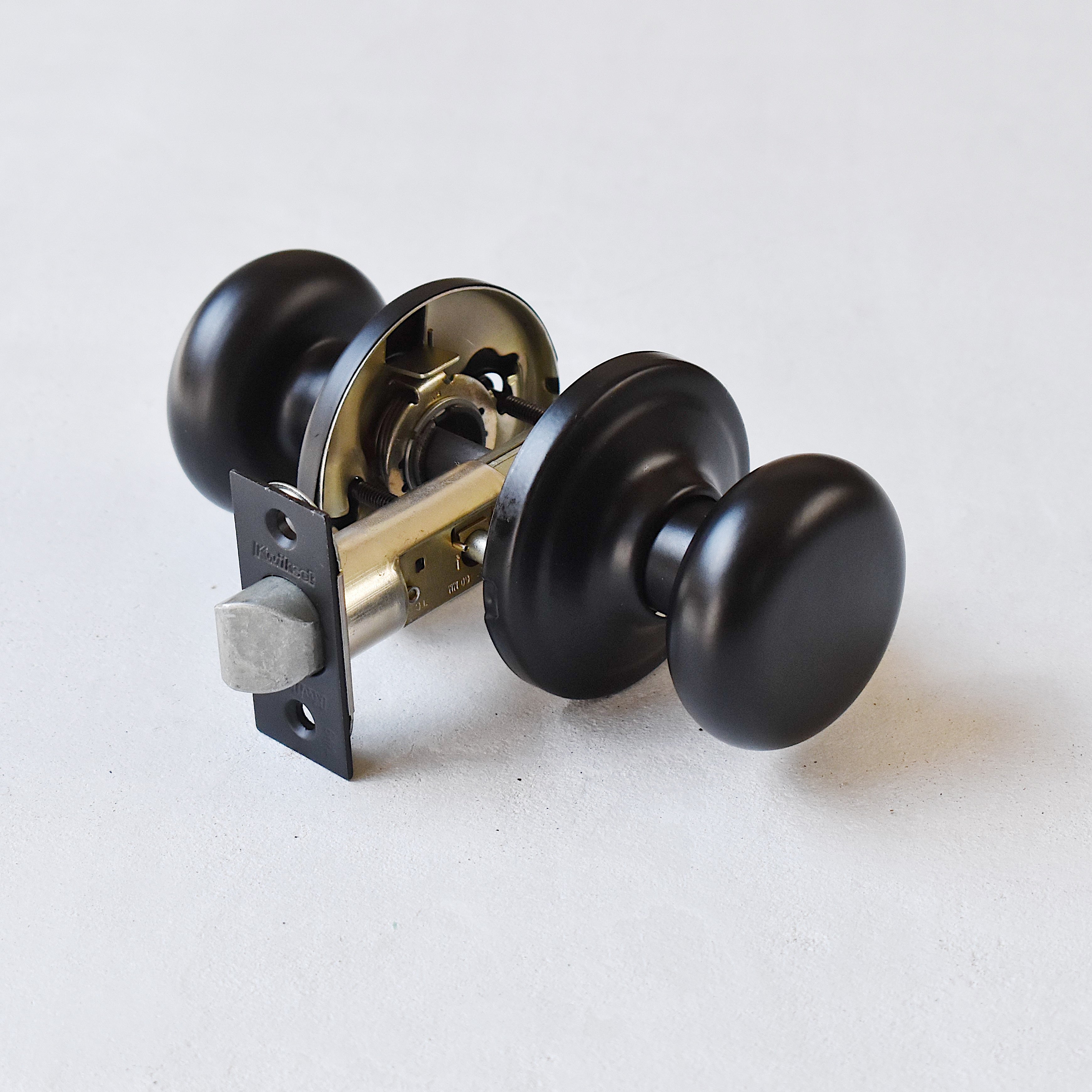 クイックセット ハンコックドアノブ マットブラック(空錠) *在庫限り