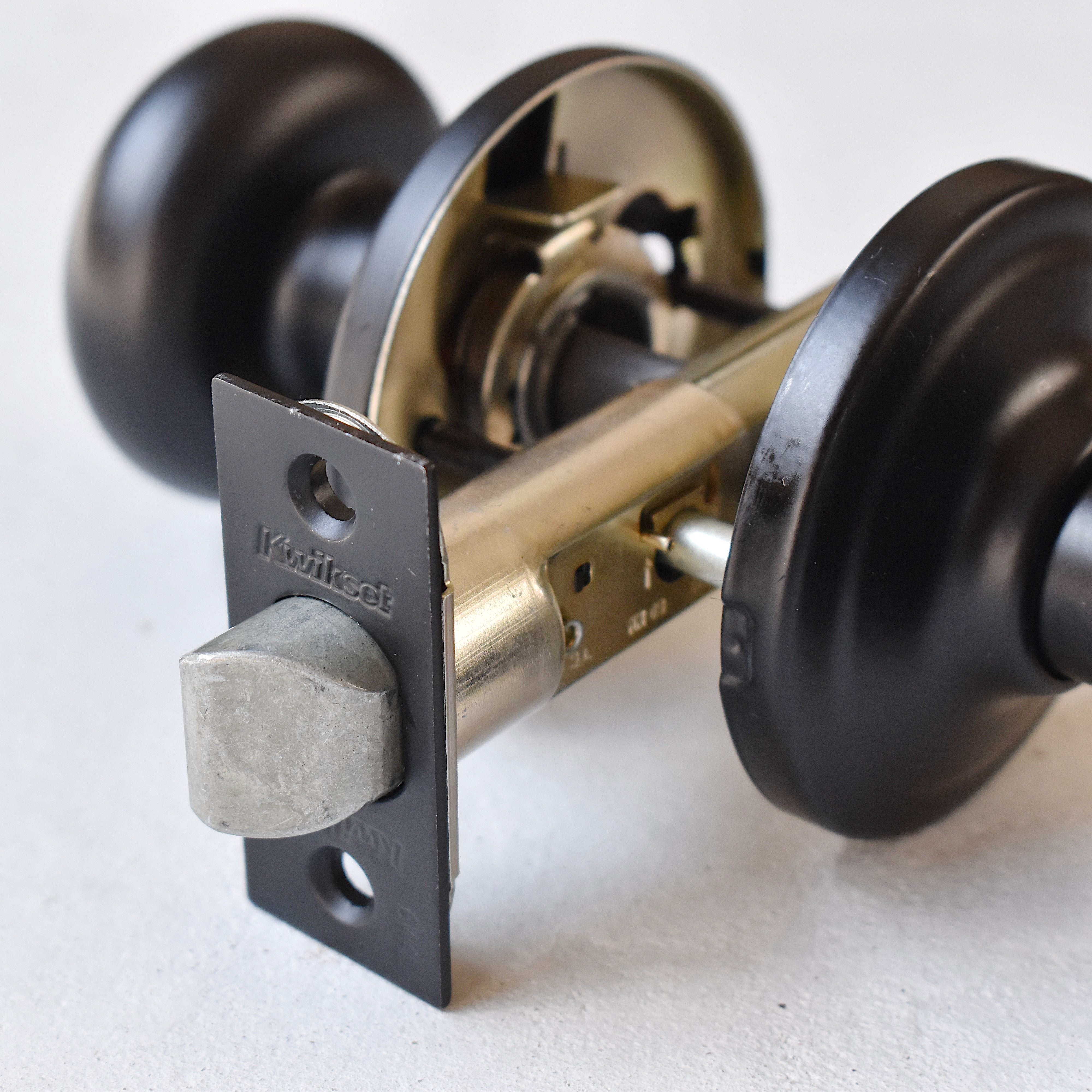 クイックセット ハンコックドアノブ マットブラック(空錠) *在庫限り