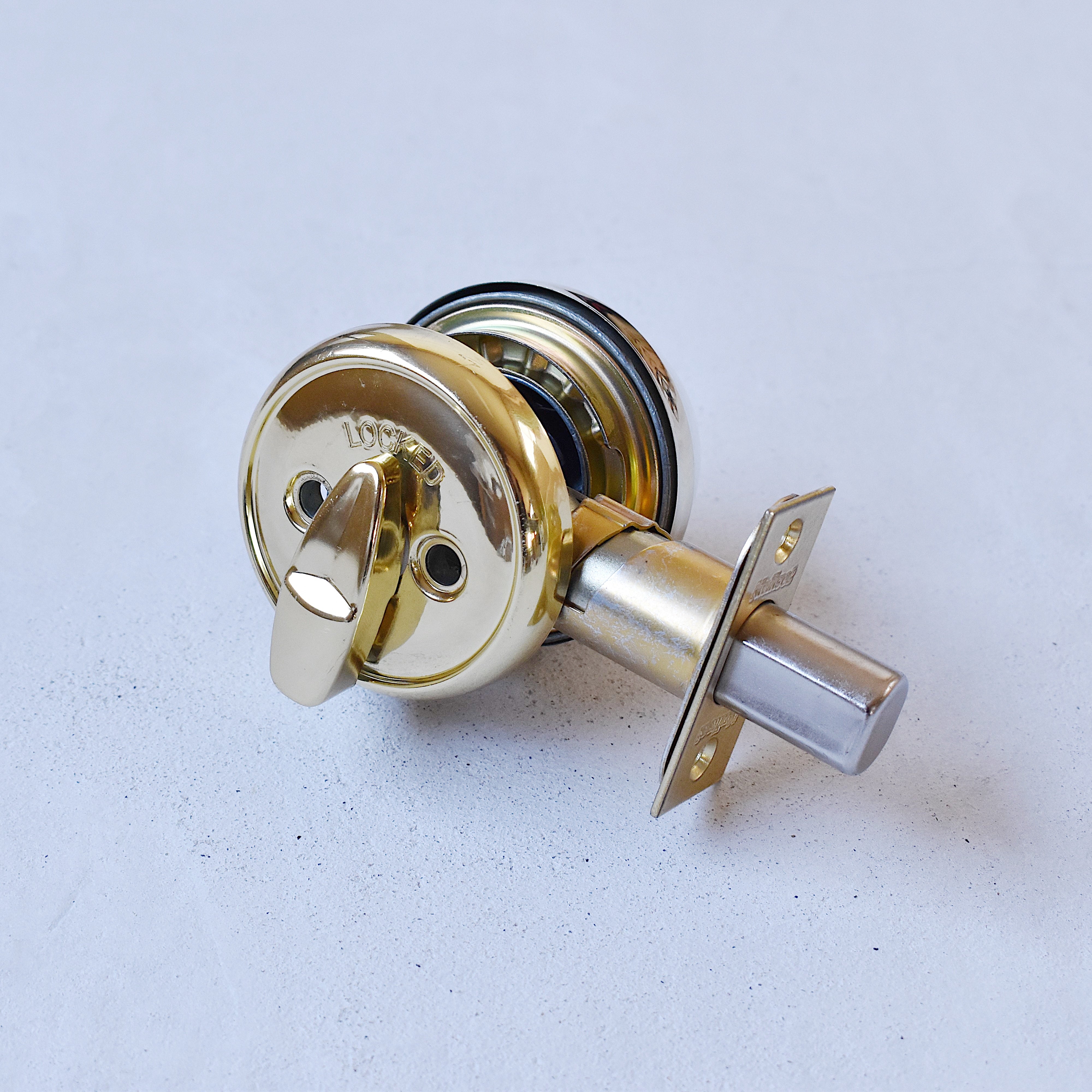 クイックセット 本締錠 ゴールド