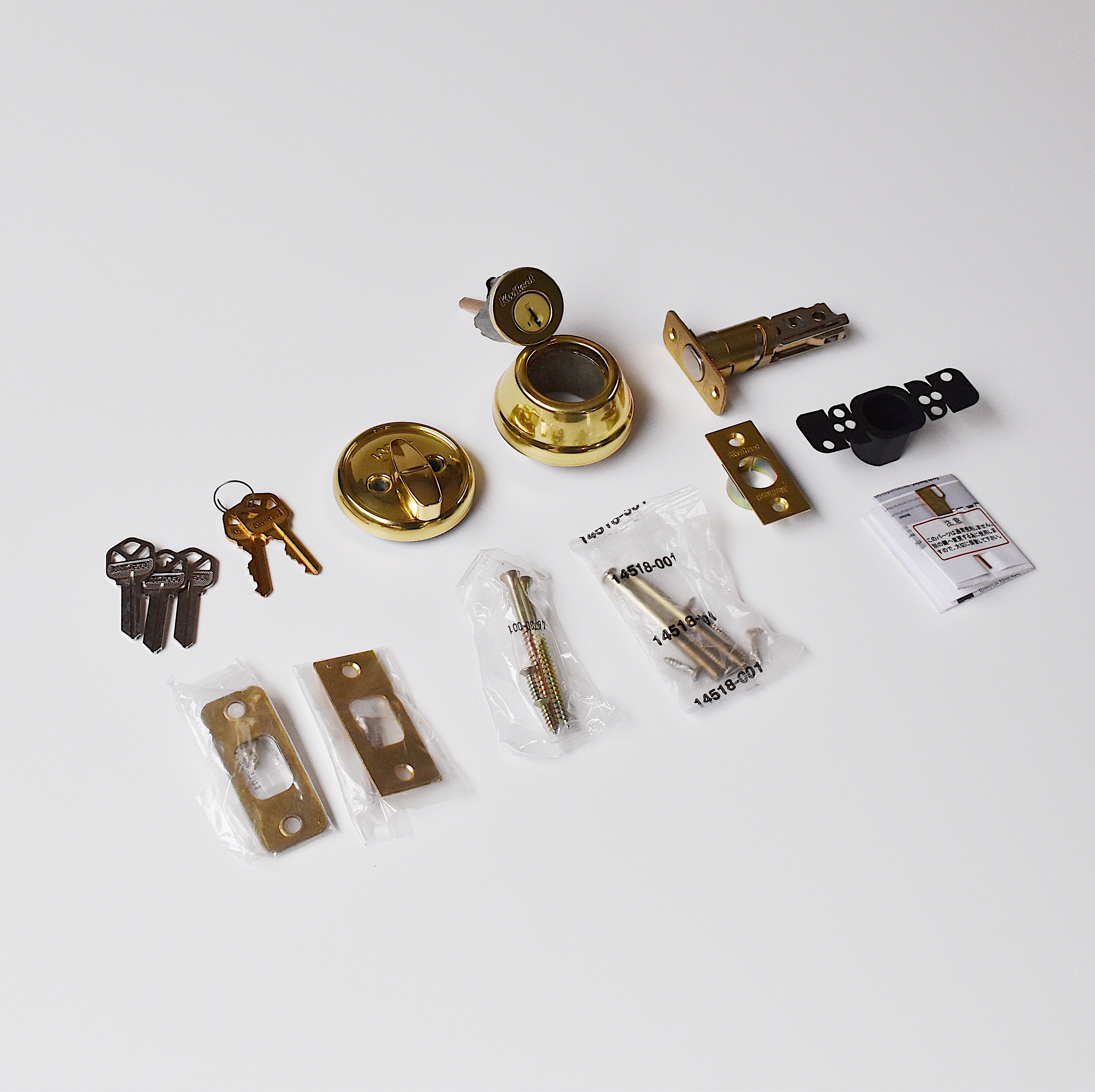 クイックセット 本締錠 ゴールド