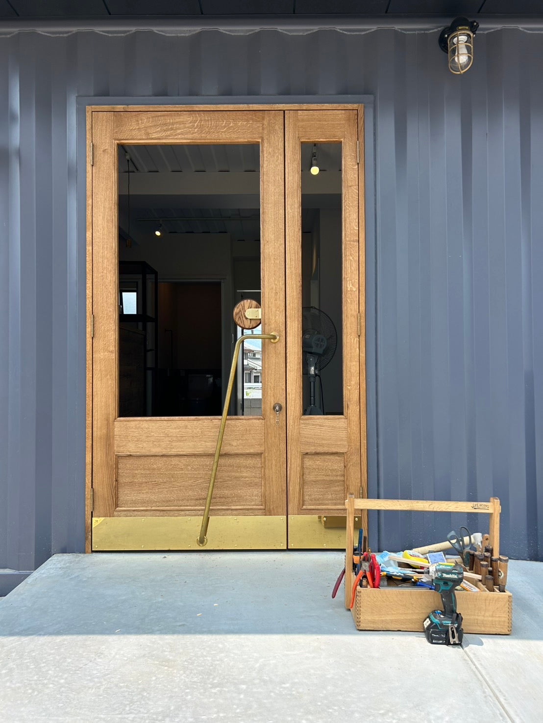 真鍮パイプドアハンドル TYPE1