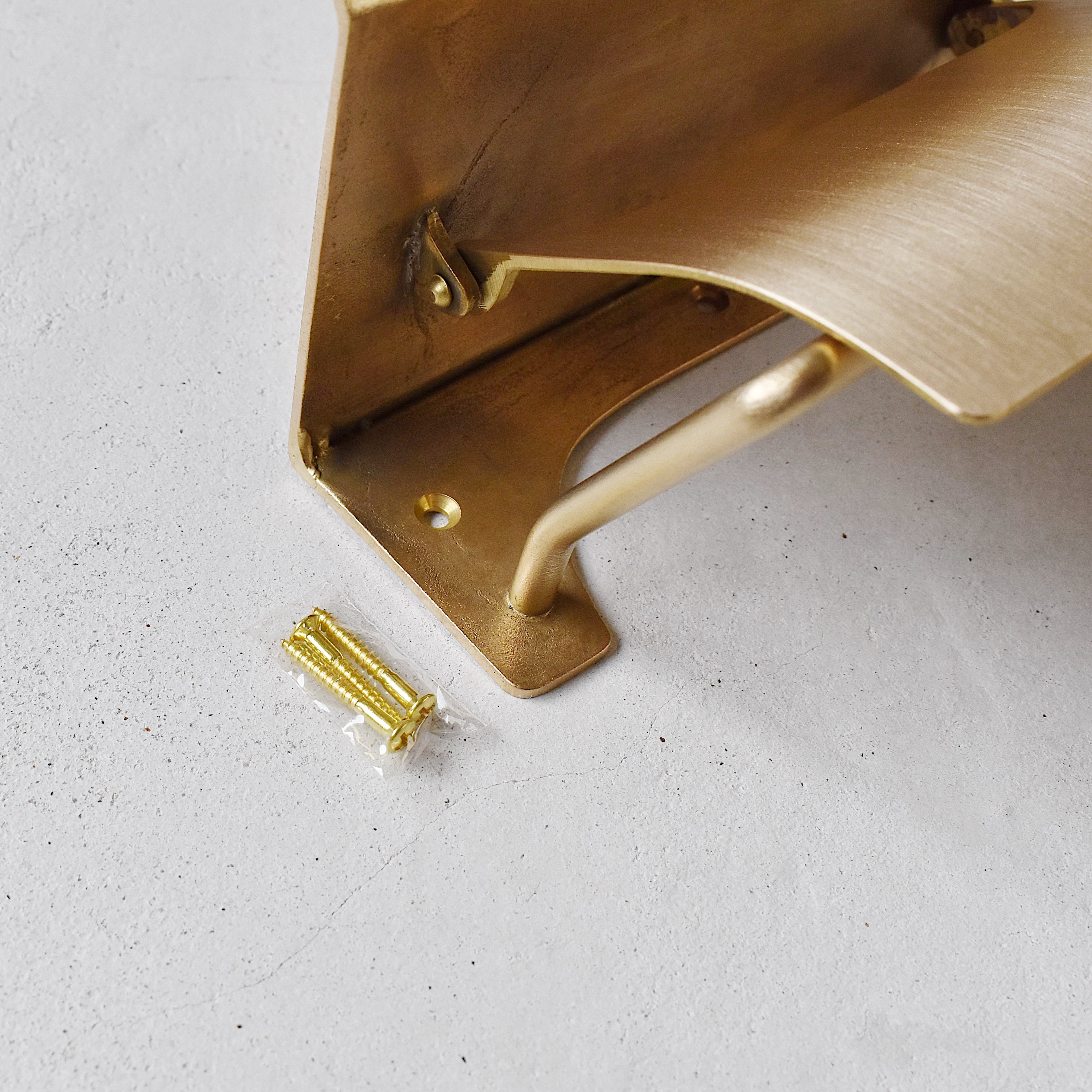 シェルフペーパーホルダー TYPE1 ゴールド