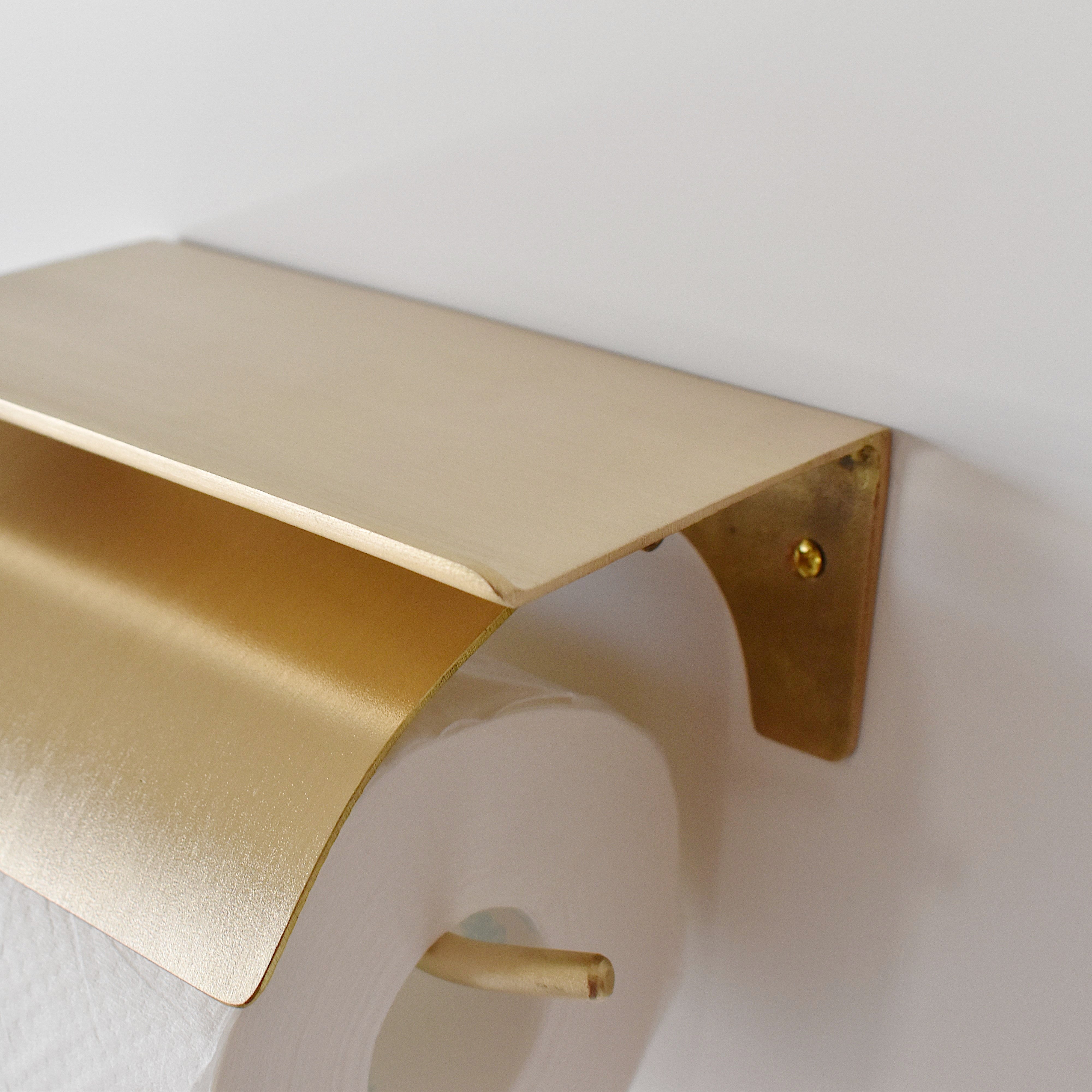 シェルフペーパーホルダー TYPE1 ゴールド