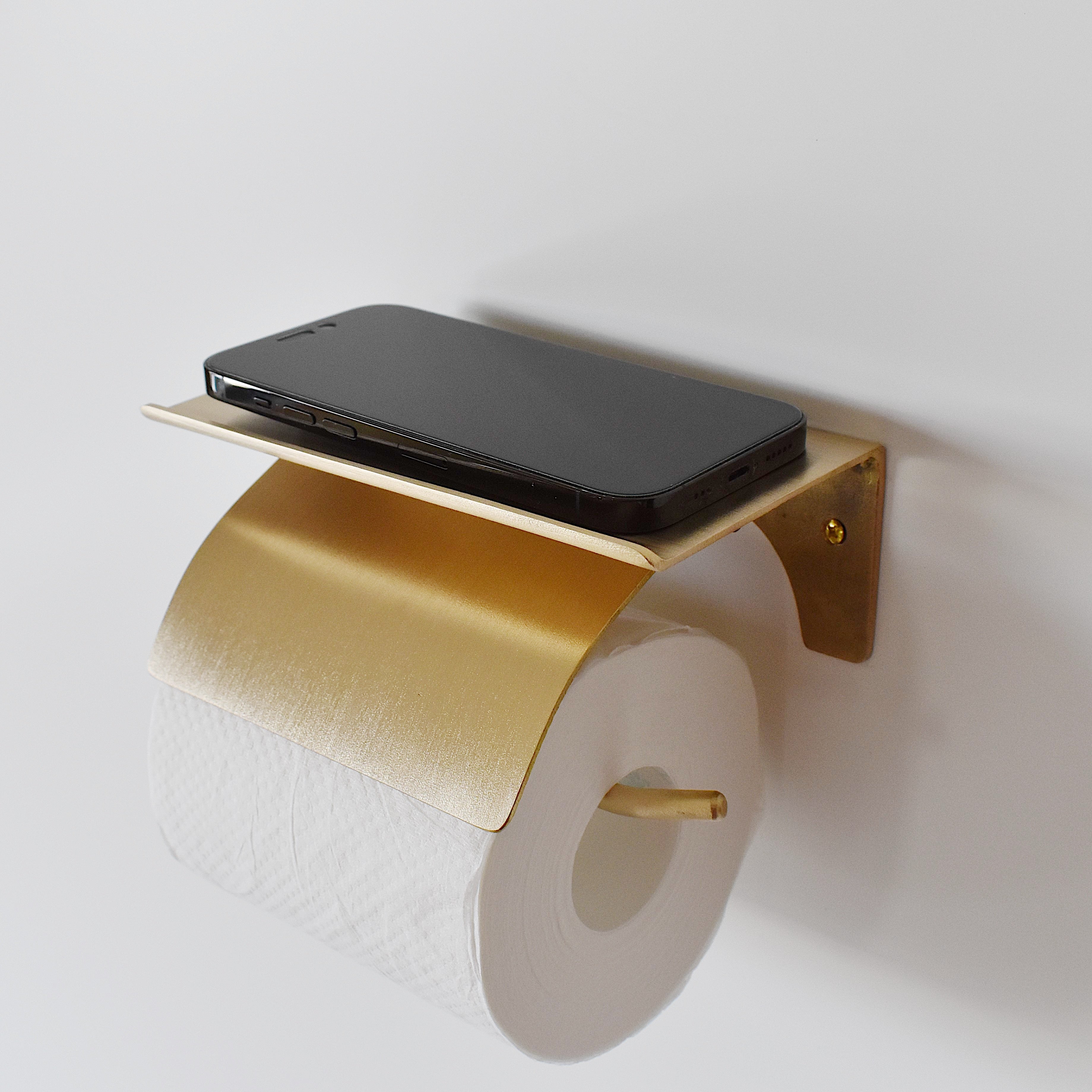 シェルフペーパーホルダー TYPE1 ゴールド
