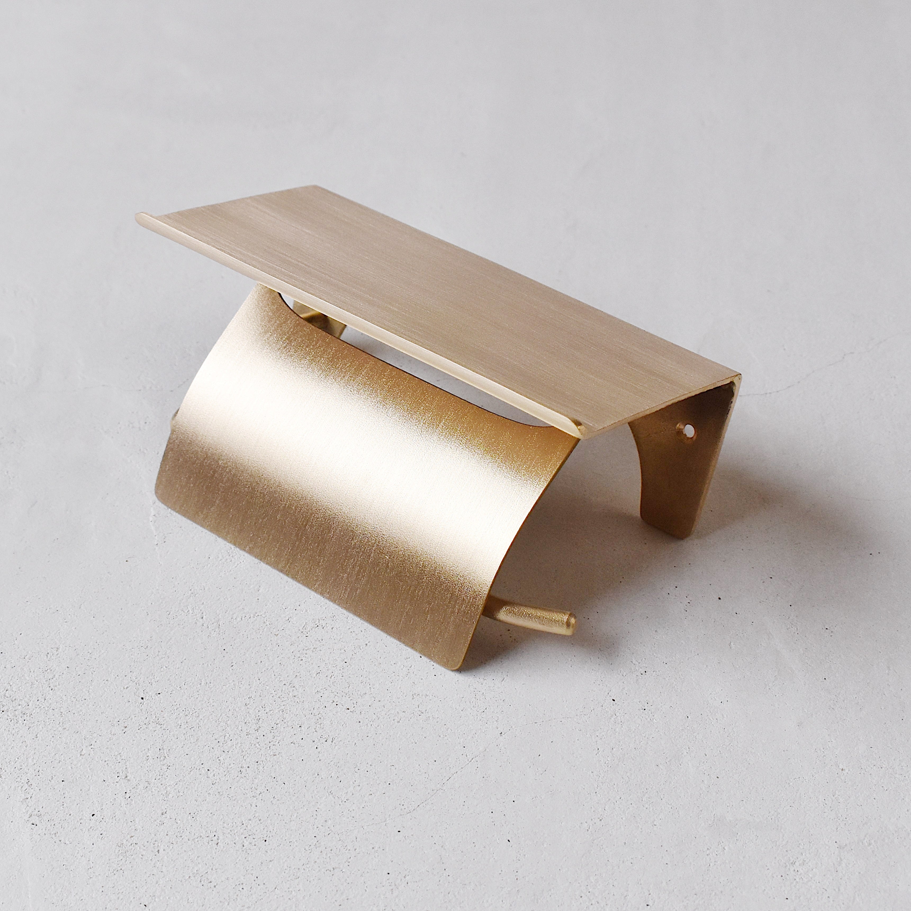 シェルフペーパーホルダー TYPE1 ゴールド