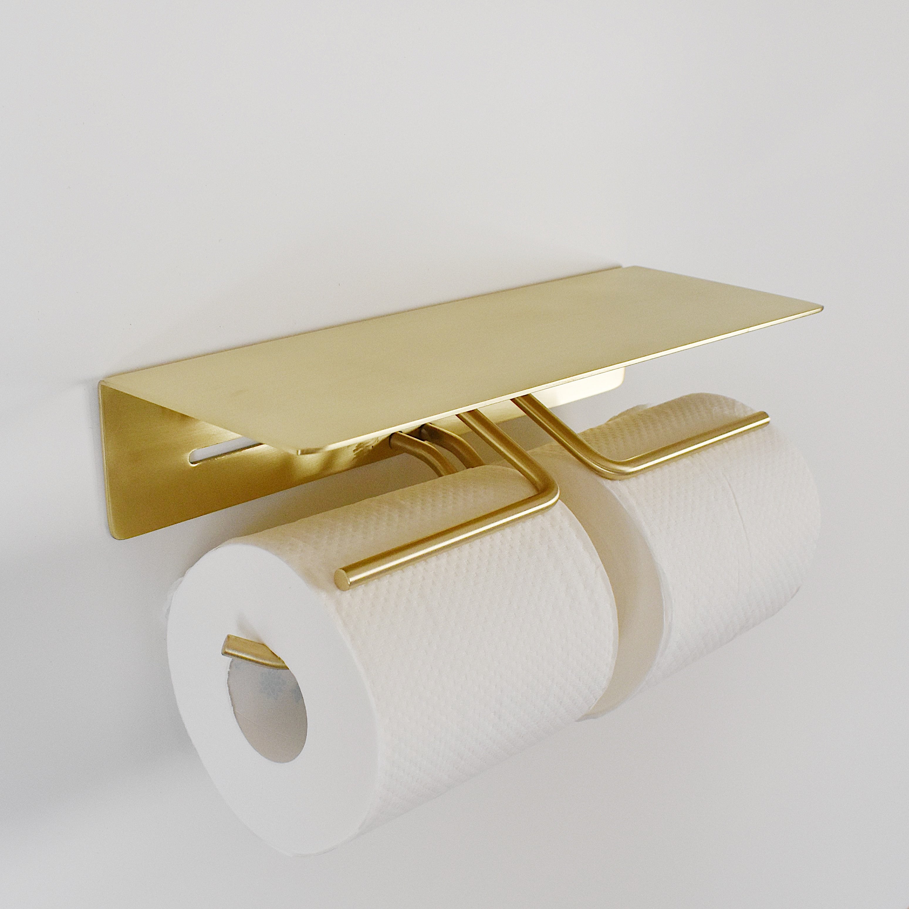 put ペーパーホルダー ダブル ブラス