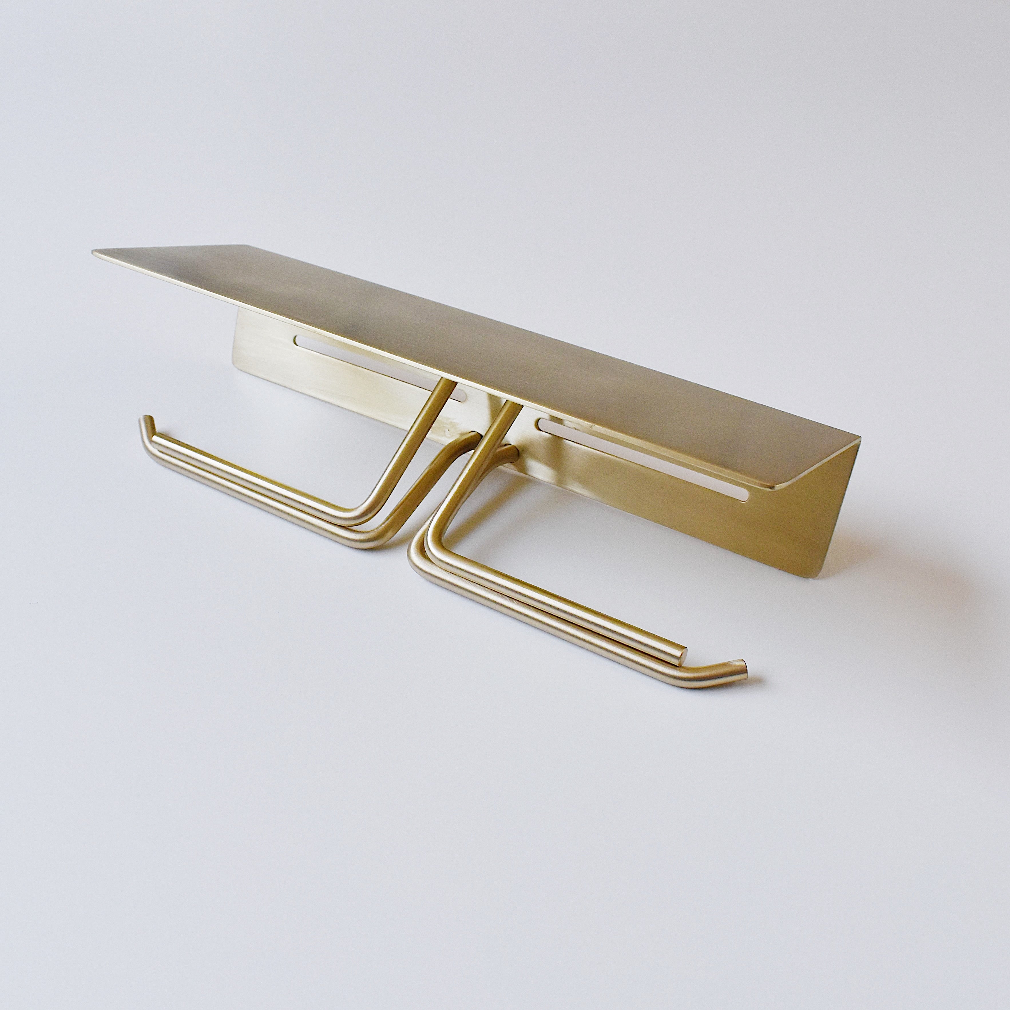 put ペーパーホルダー ダブル ブラス