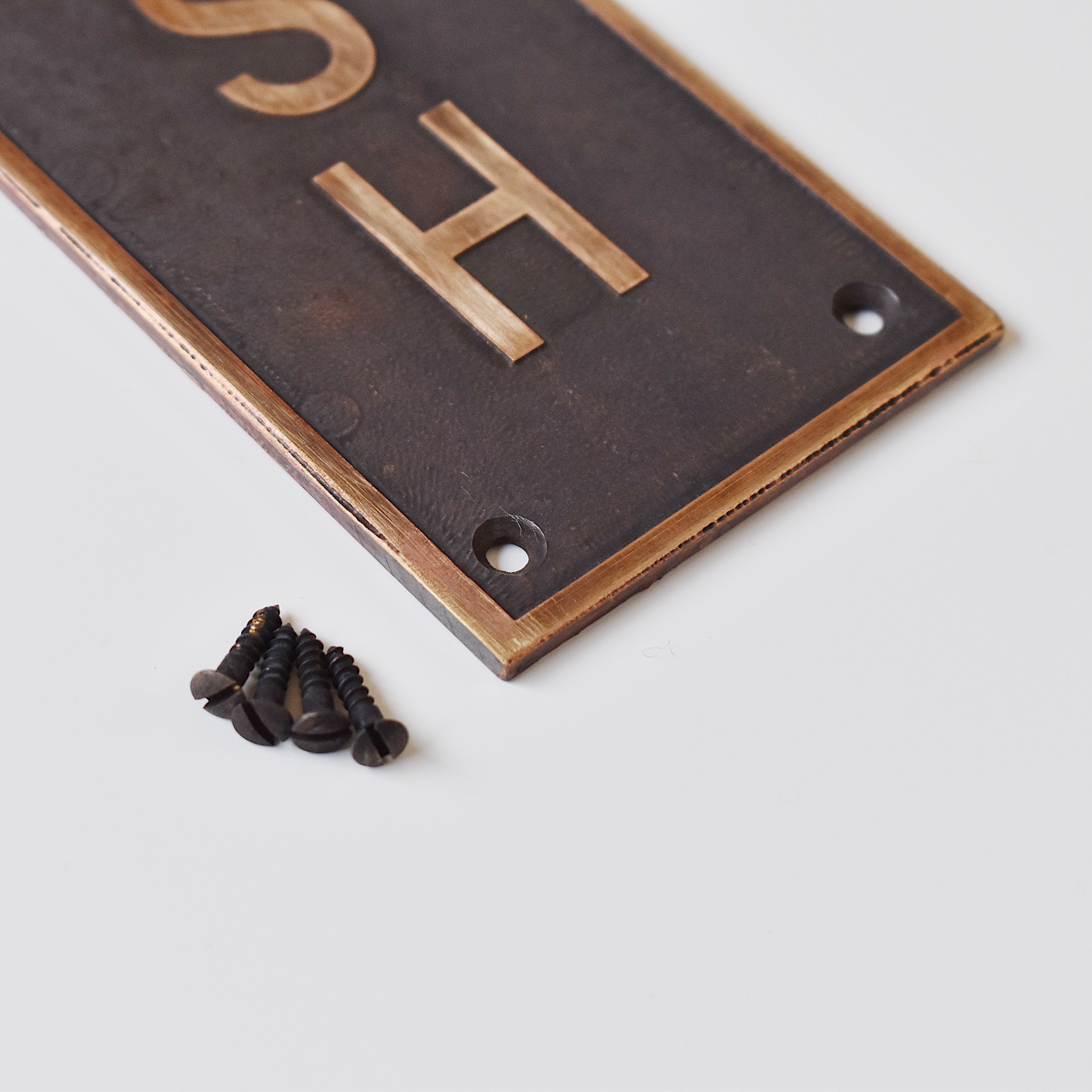 真鍮プッシュプレート バーティカル