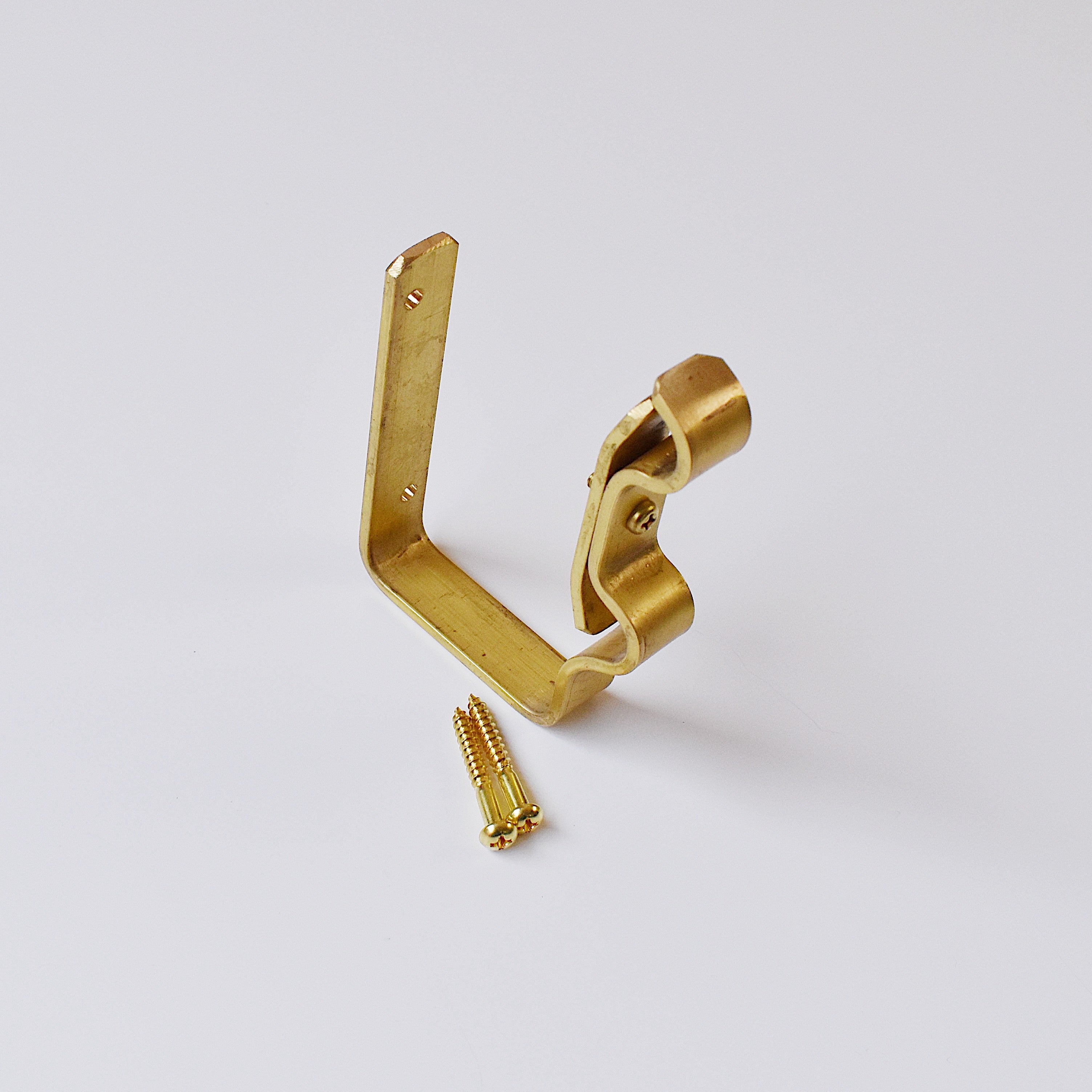 真鍮カーテンブラケット ダブル(天井付けタイプ)