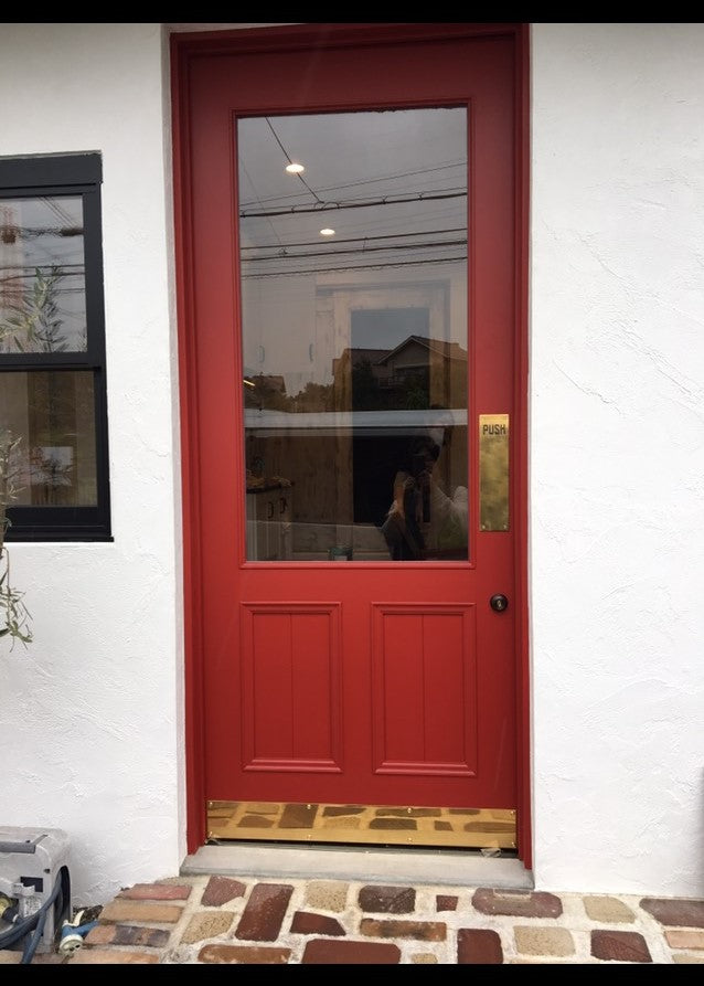 真鍮プッシュプレート