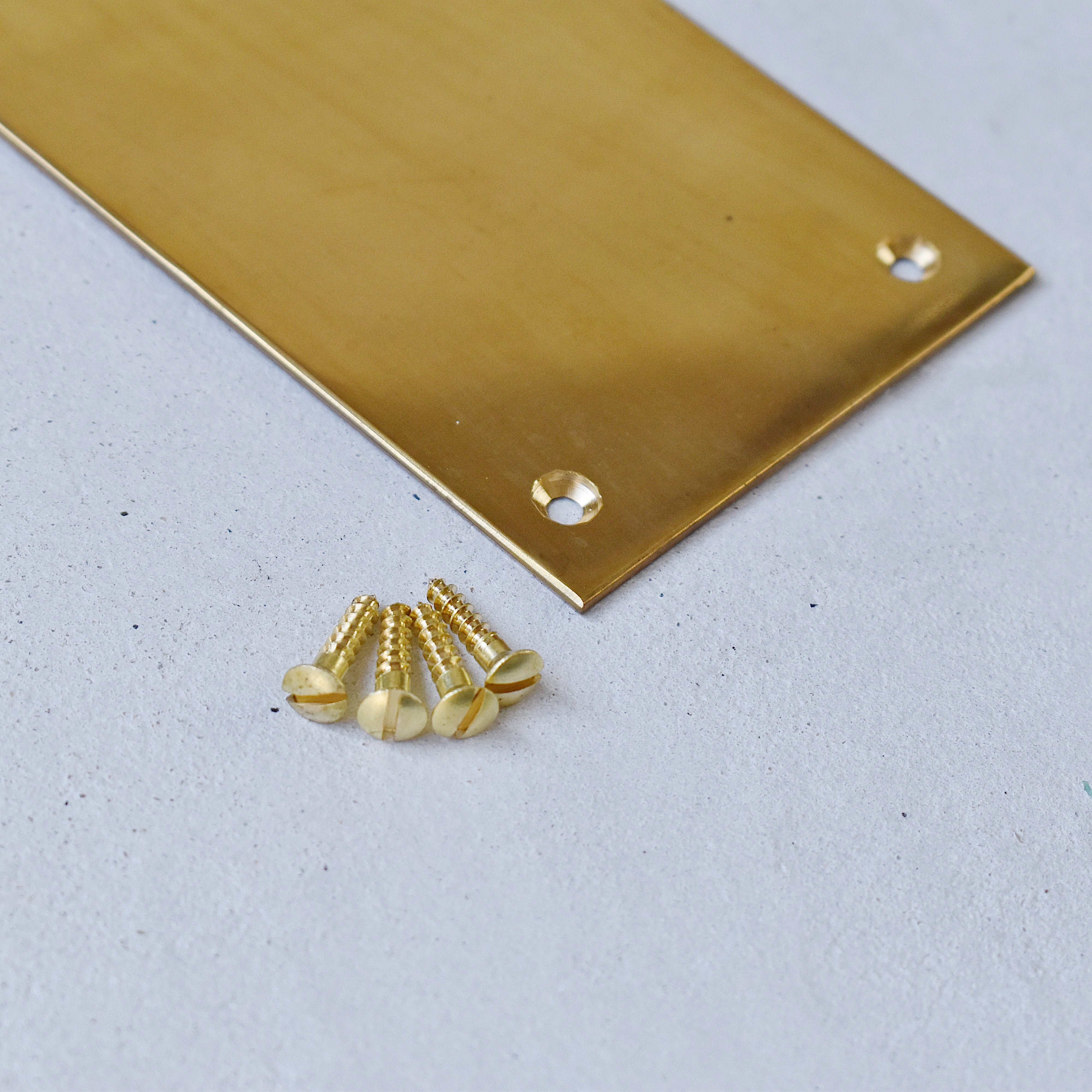 真鍮プッシュプレート