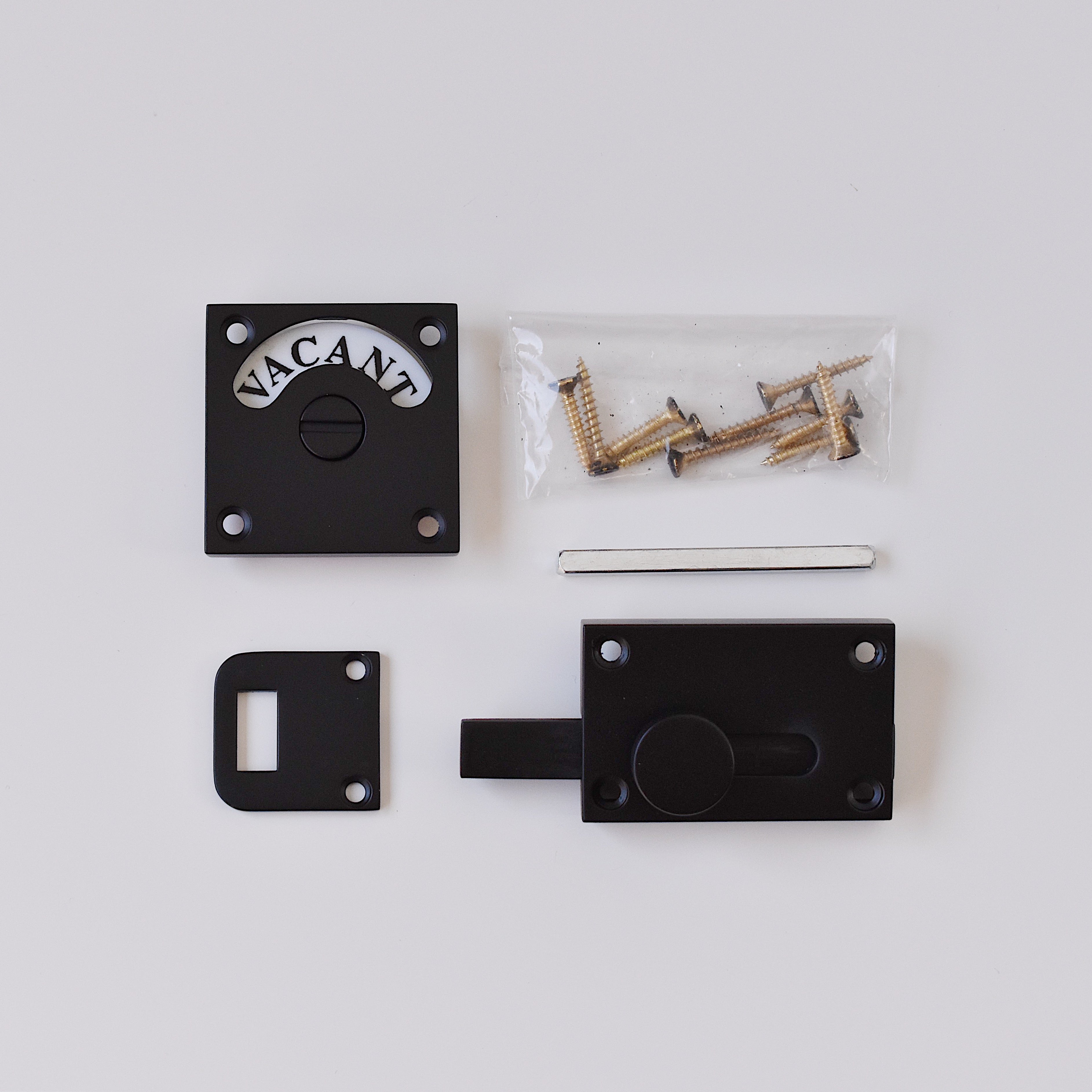 スクエア表示錠(シルバー 艶消し仕上げは次回12月入荷予定)