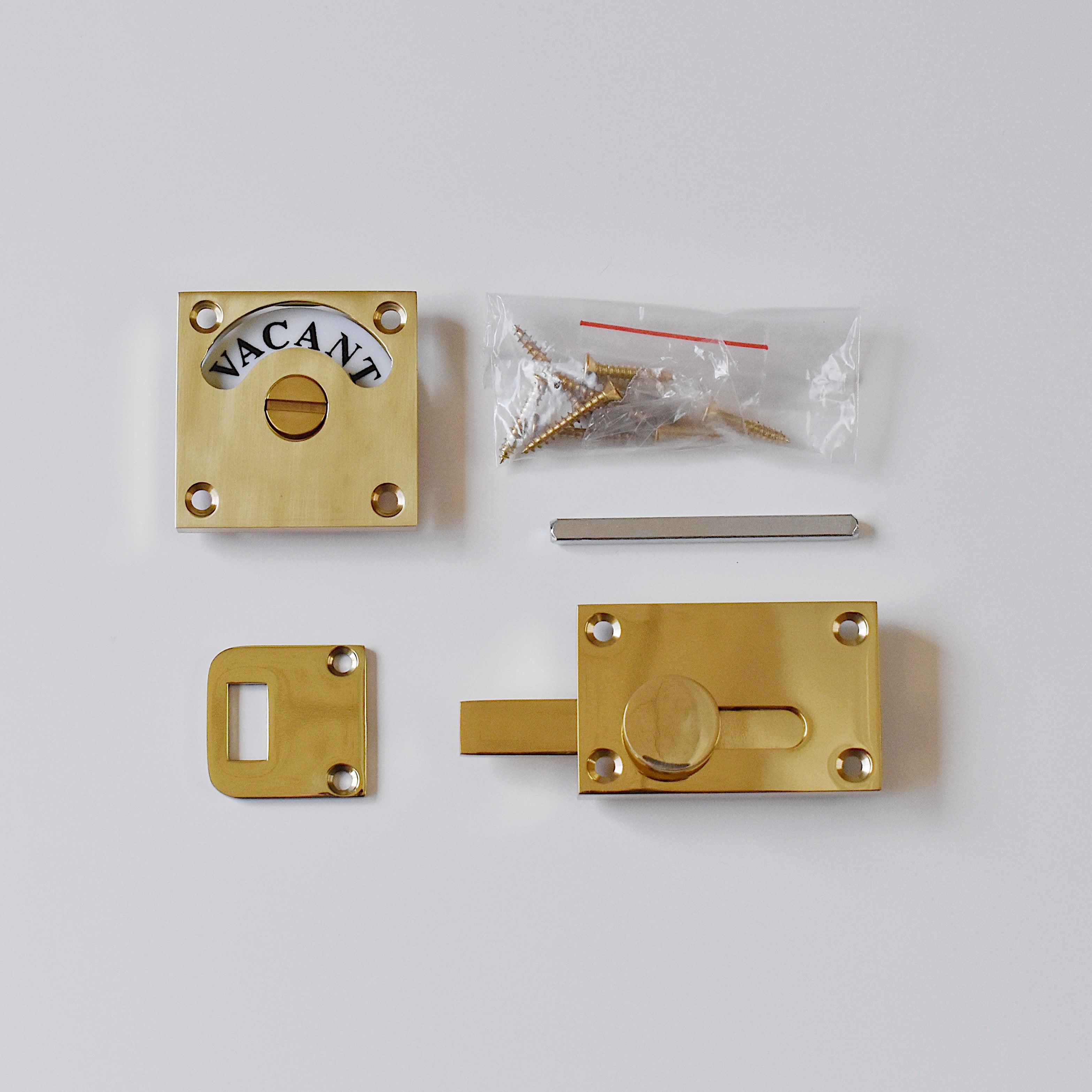 スクエア表示錠(シルバー 艶消し仕上げは次回12月入荷予定)