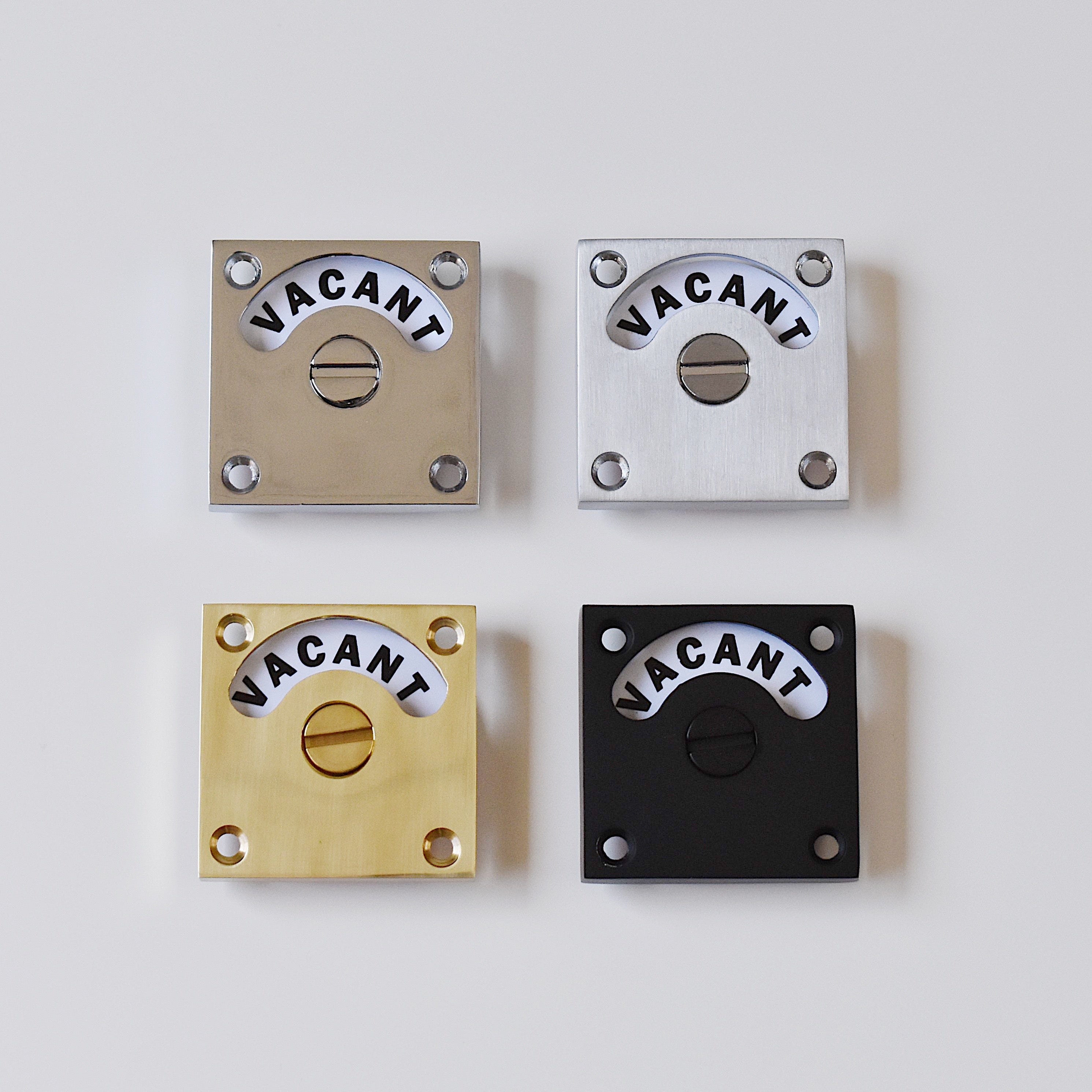 スクエア表示錠(シルバー 艶消し仕上げは次回12月入荷予定)