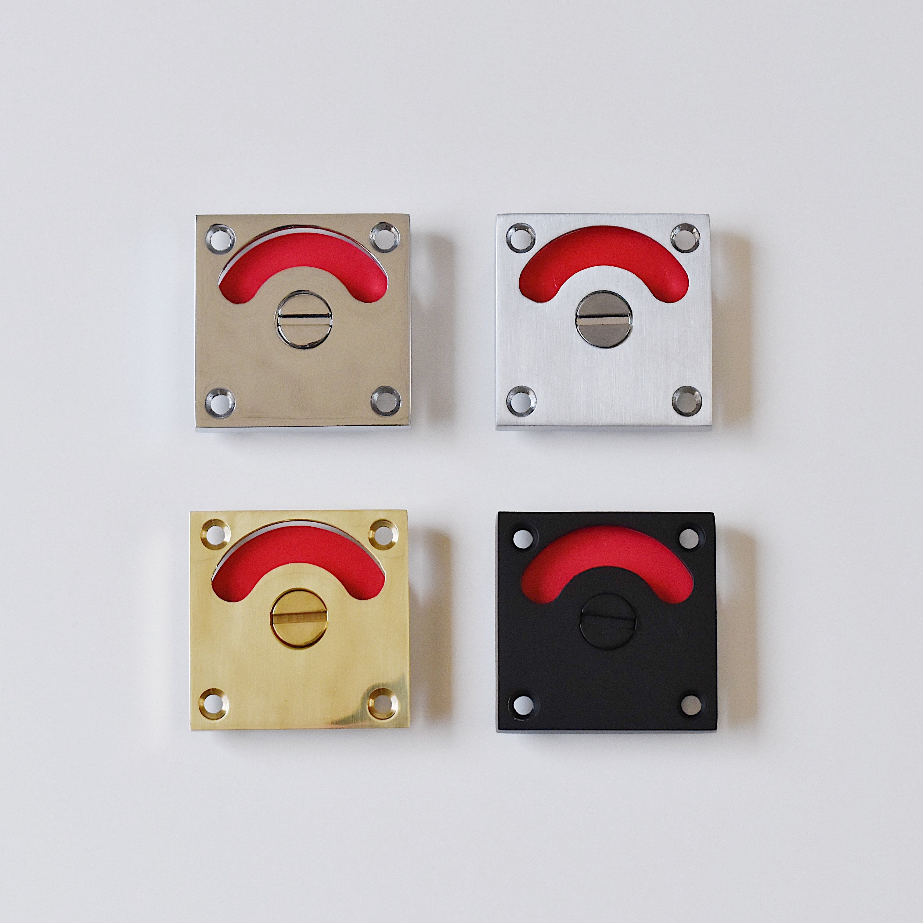 スクエア表示錠(シルバー 艶消し仕上げは次回12月入荷予定)