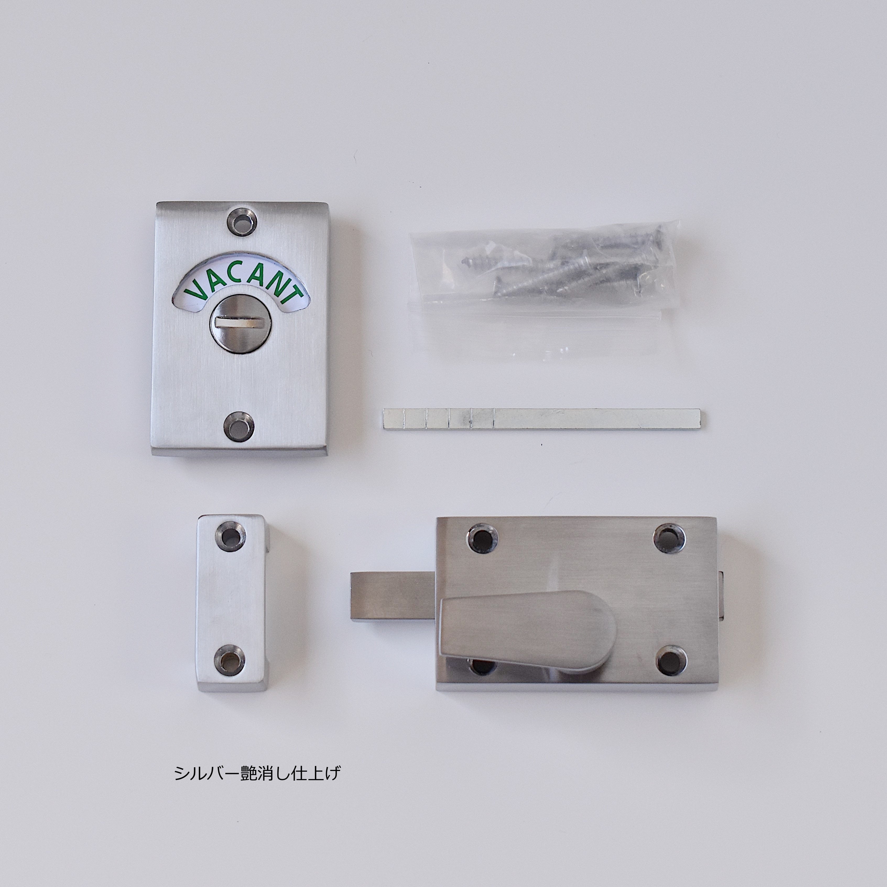 レクタングル表示錠(シルバー 鏡面仕上げは次回11月中旬入荷予定)