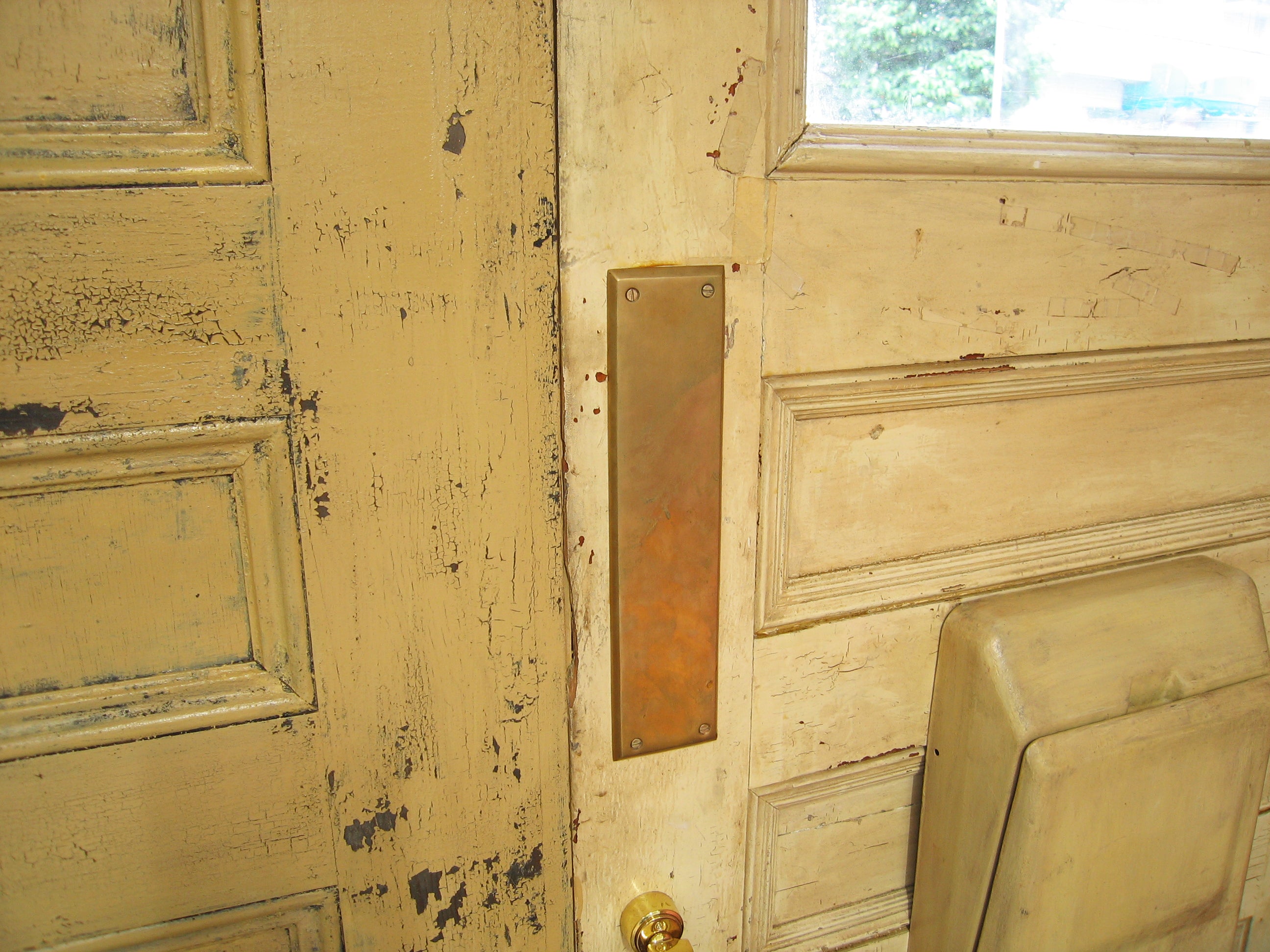 プッシュプレート ゴールド