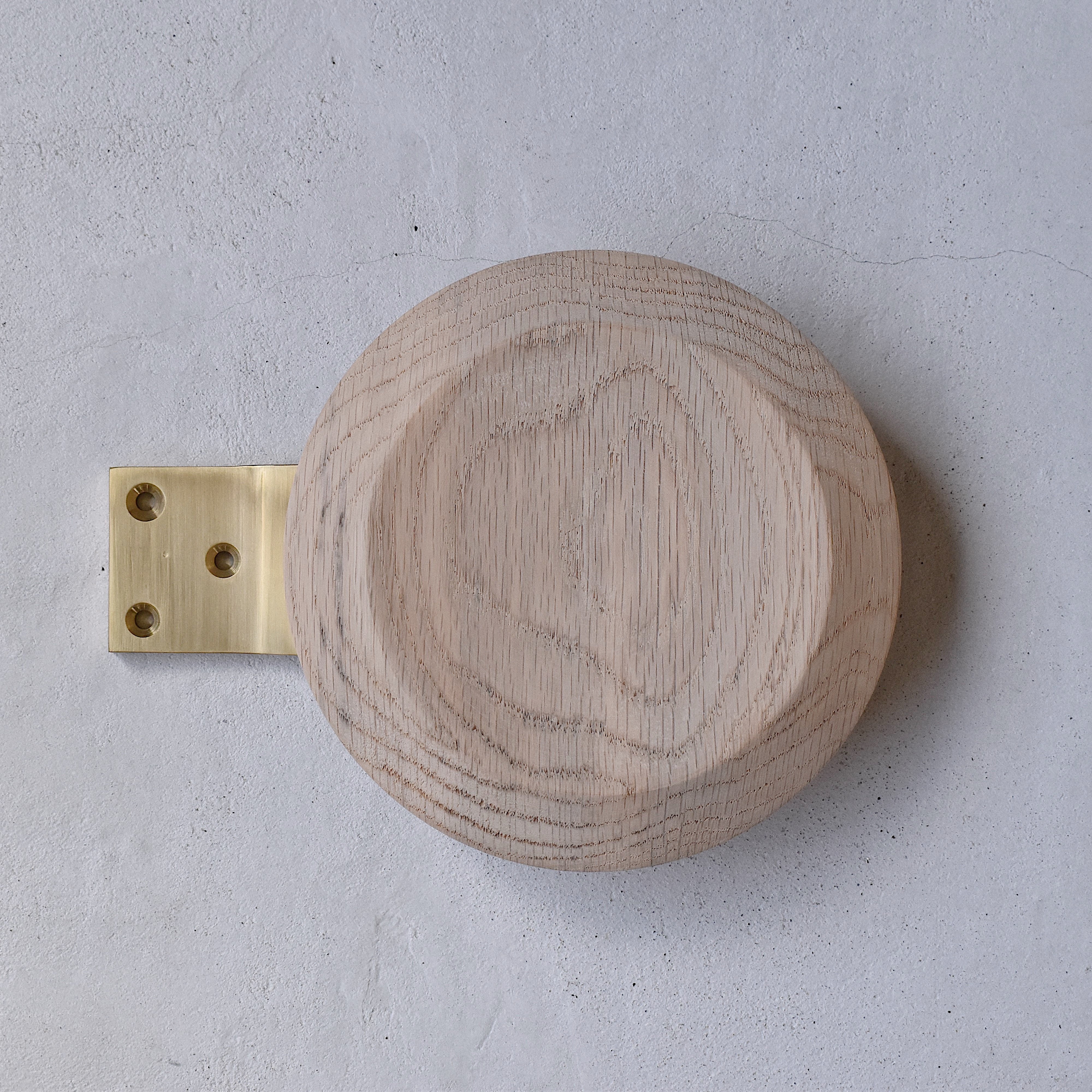 ナラ材×真鍮 ドアハンドル TYPE2