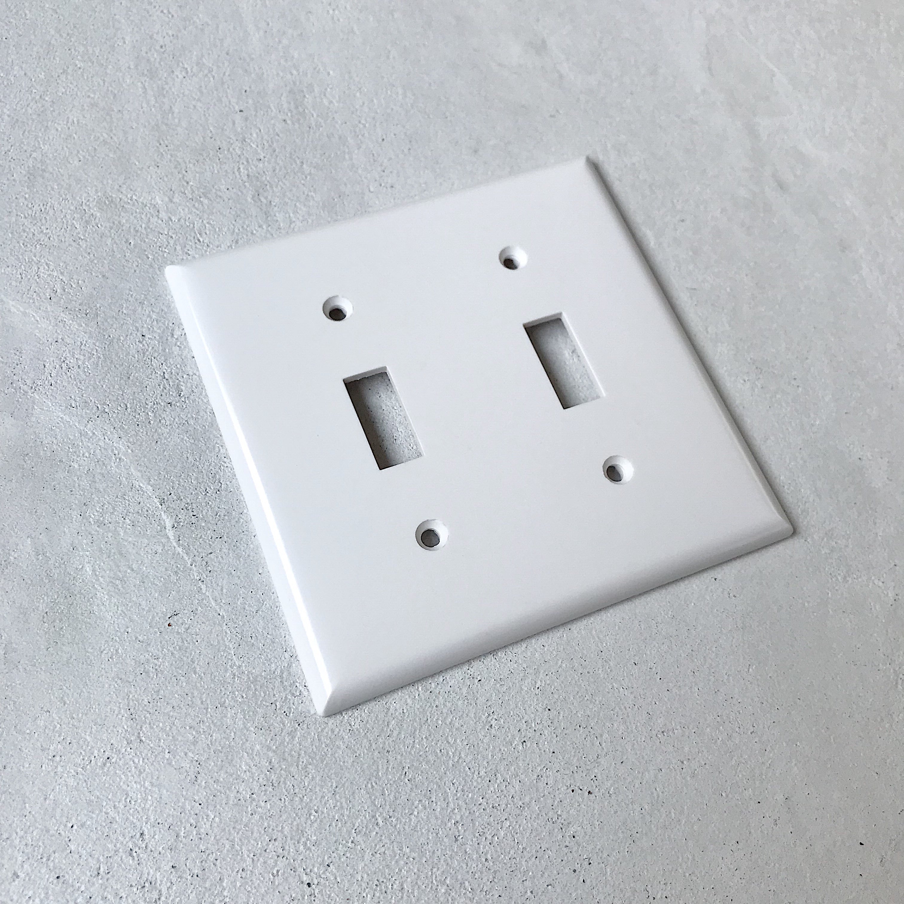 アメリカン2口スイッチプレート(プラスチック)