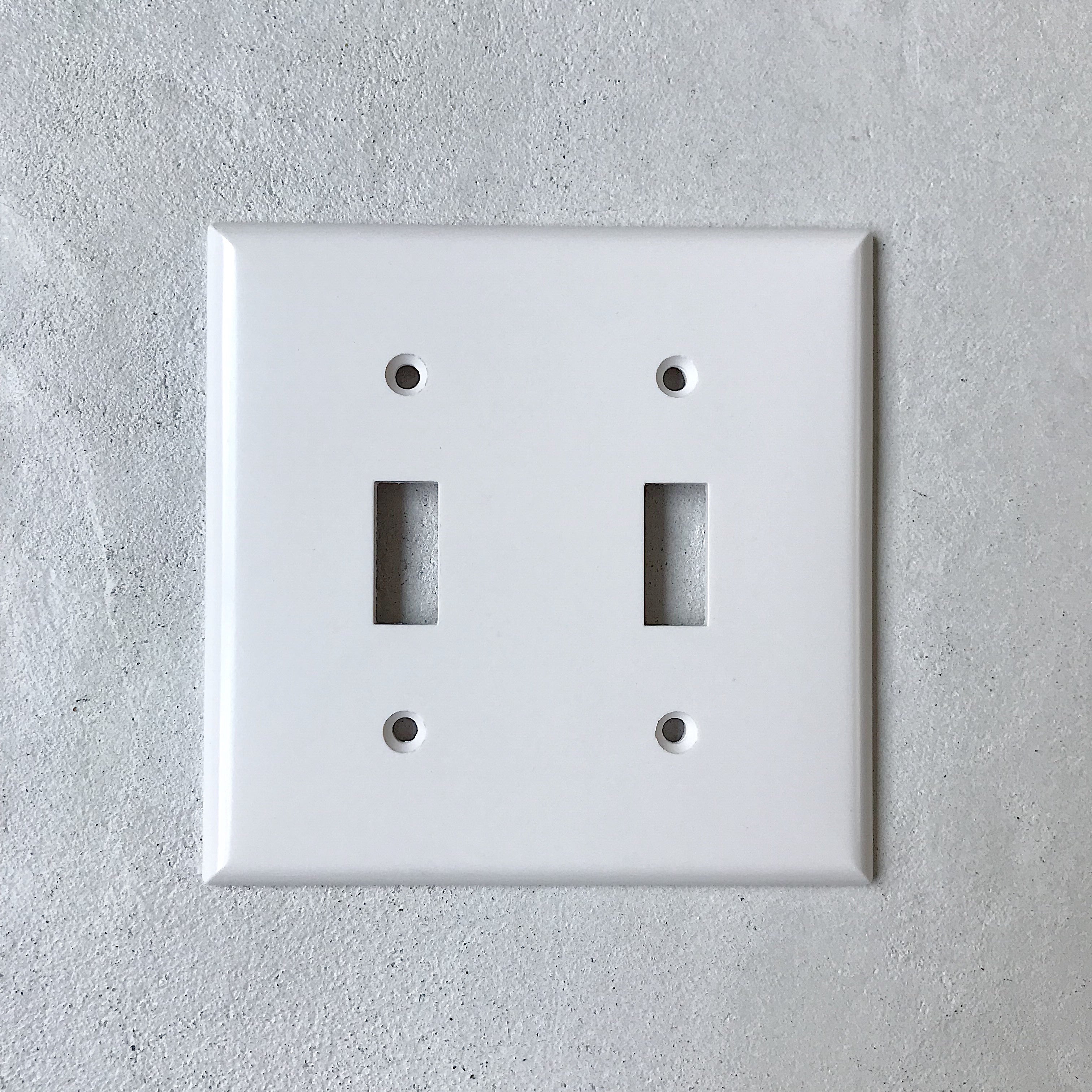 アメリカン2口スイッチプレート(プラスチック)