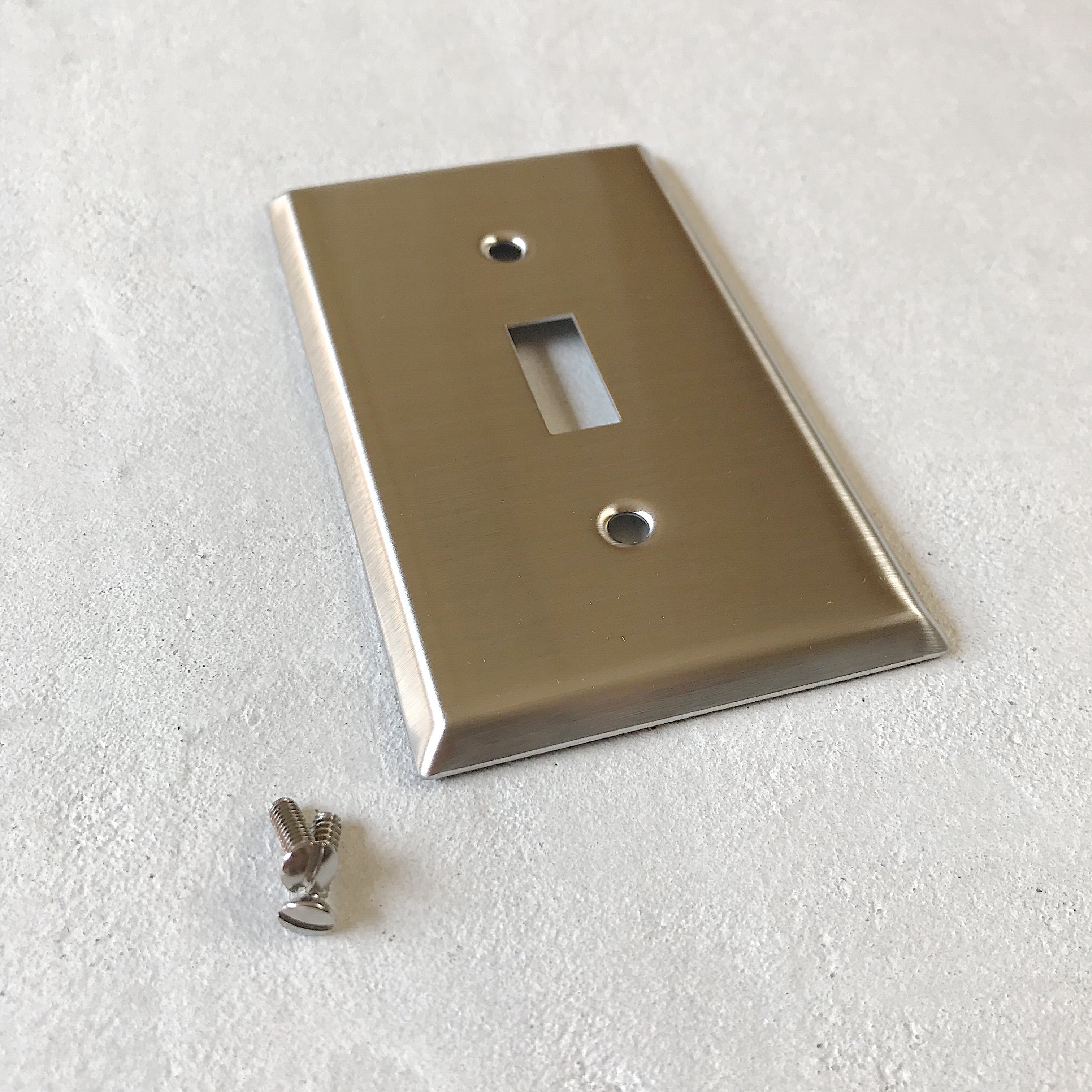 アメリカン1口スイッチプレート(ステンレス)