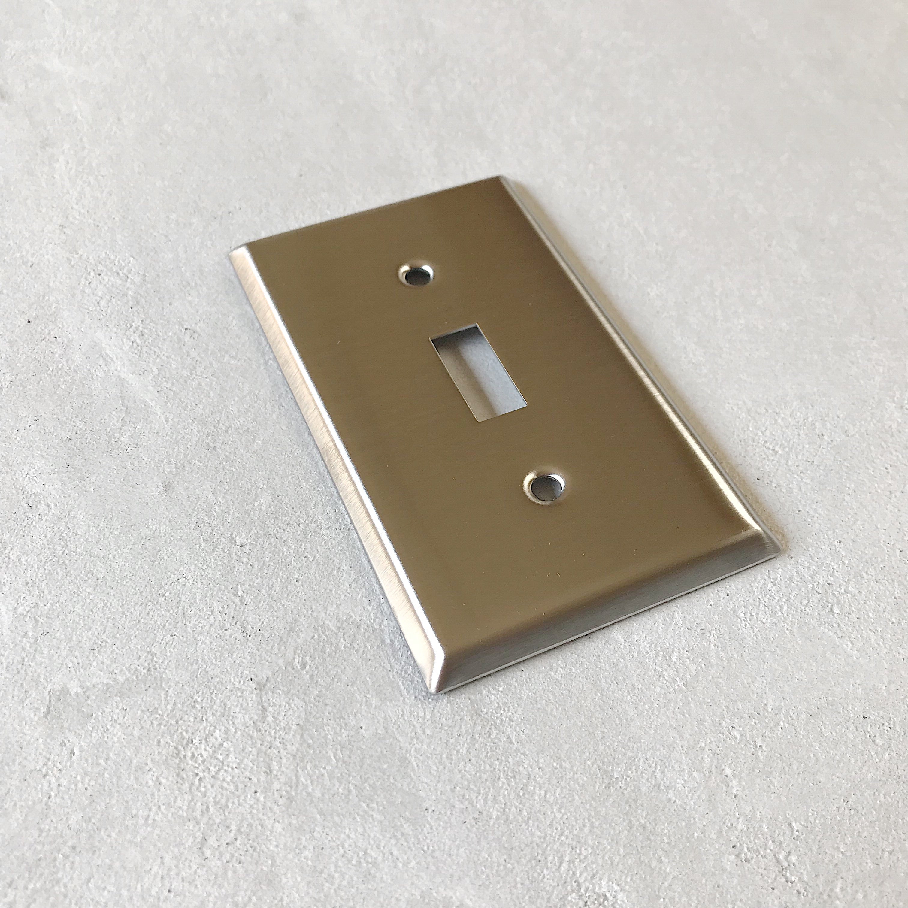 アメリカン1口スイッチプレート(ステンレス)