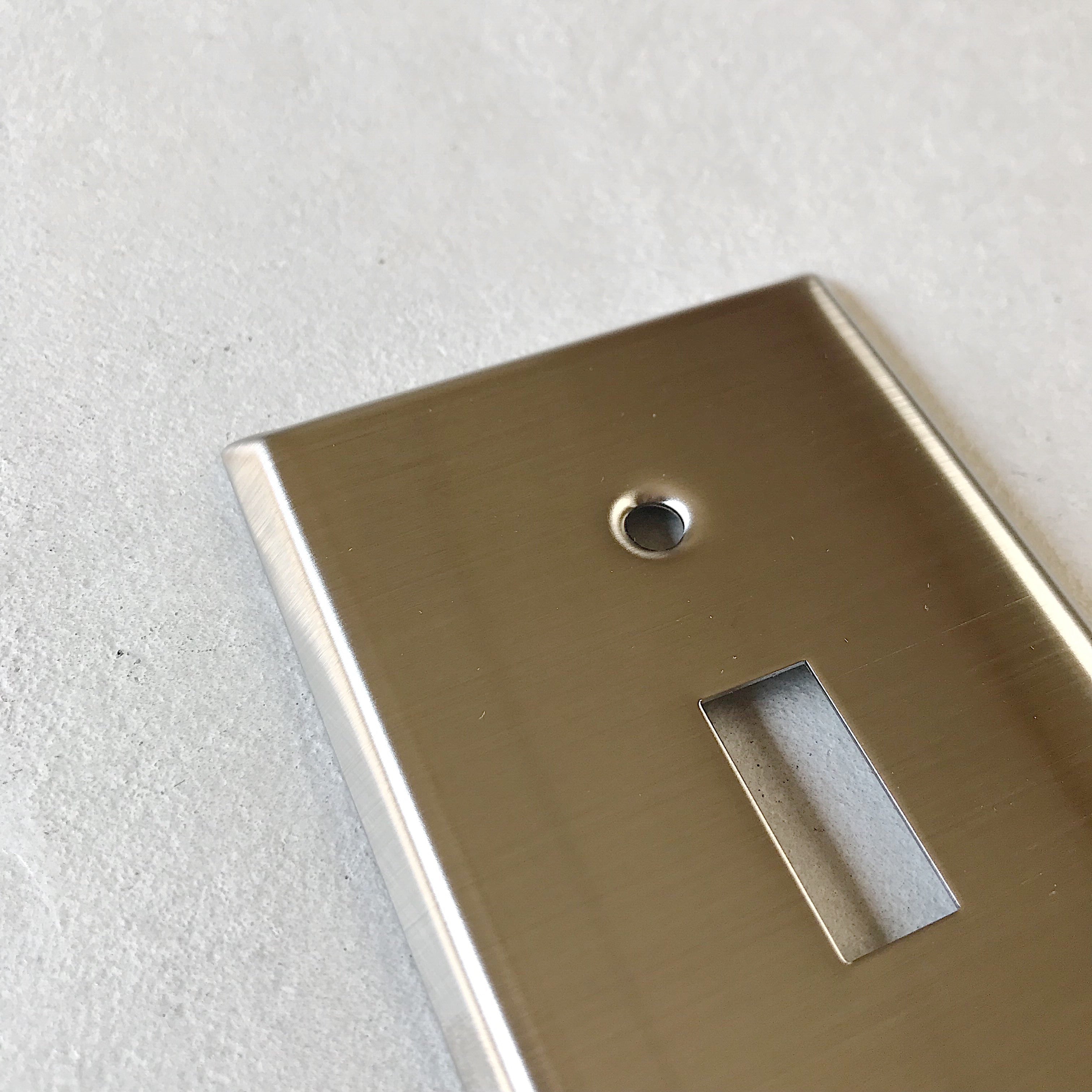 アメリカン1口スイッチプレート(ステンレス)