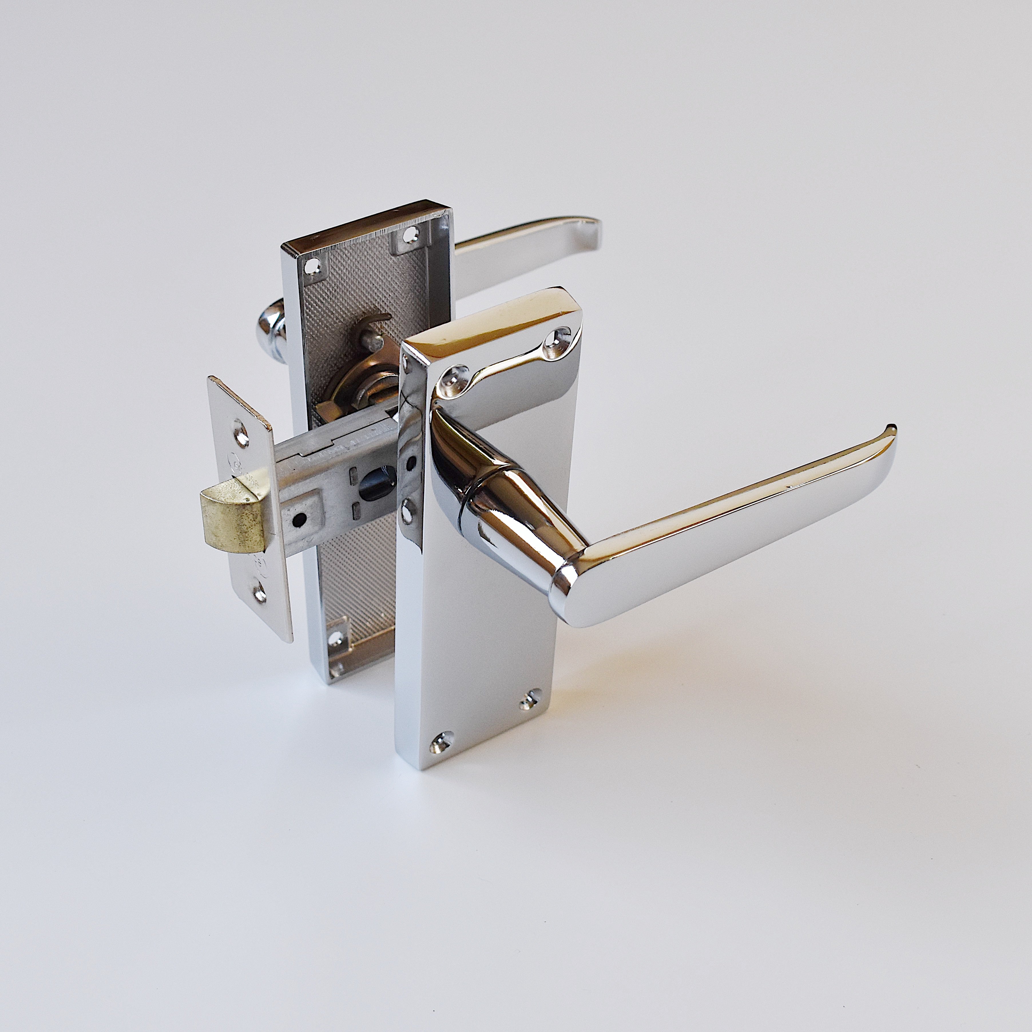 ヴィクトリアンレバーハンドル　鏡面シルバー