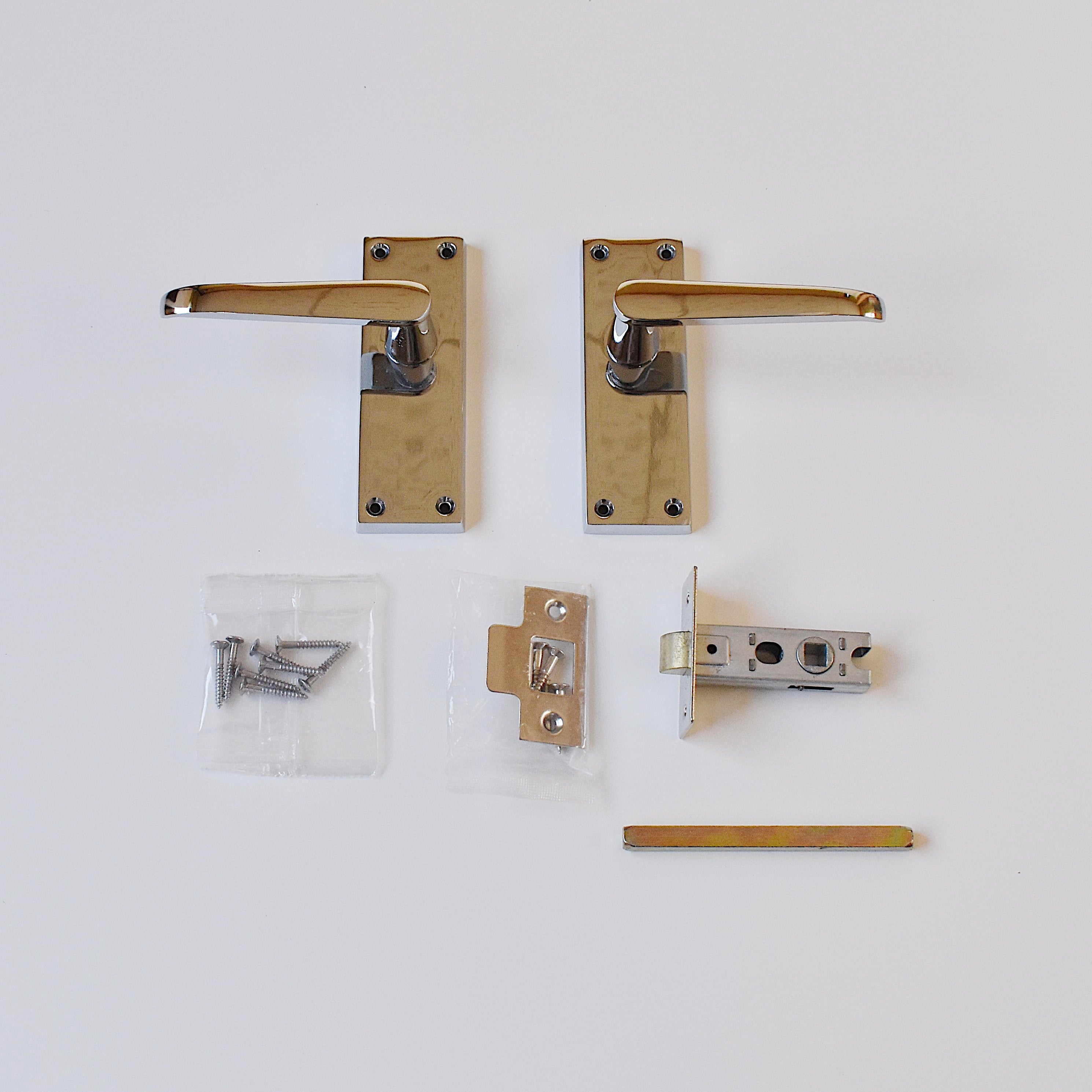 ヴィクトリアンレバーハンドル 鏡面シルバー