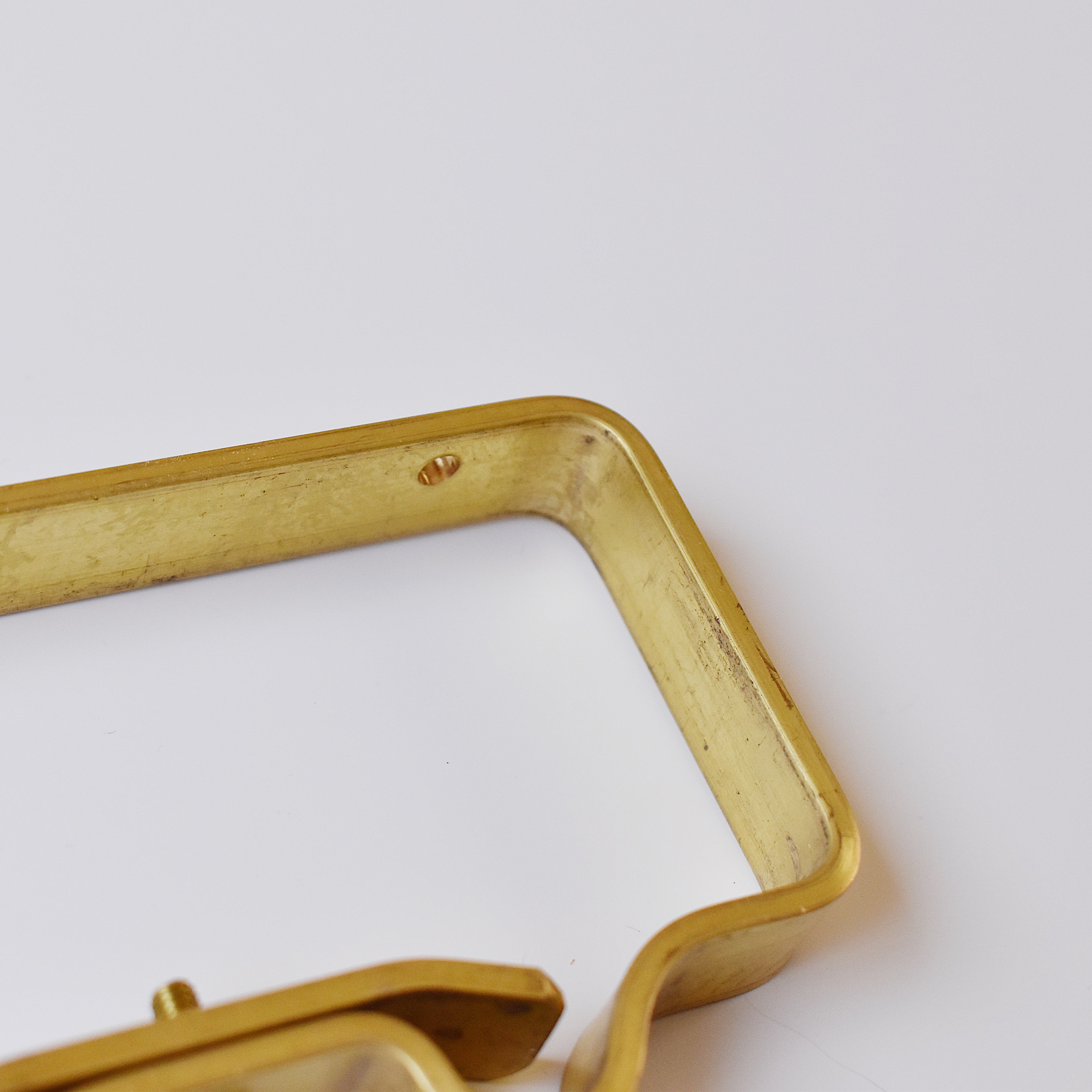 真鍮カーテンブラケット ダブル（天井付けタイプ）