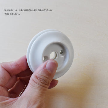 陶器ドアノブ ブラック