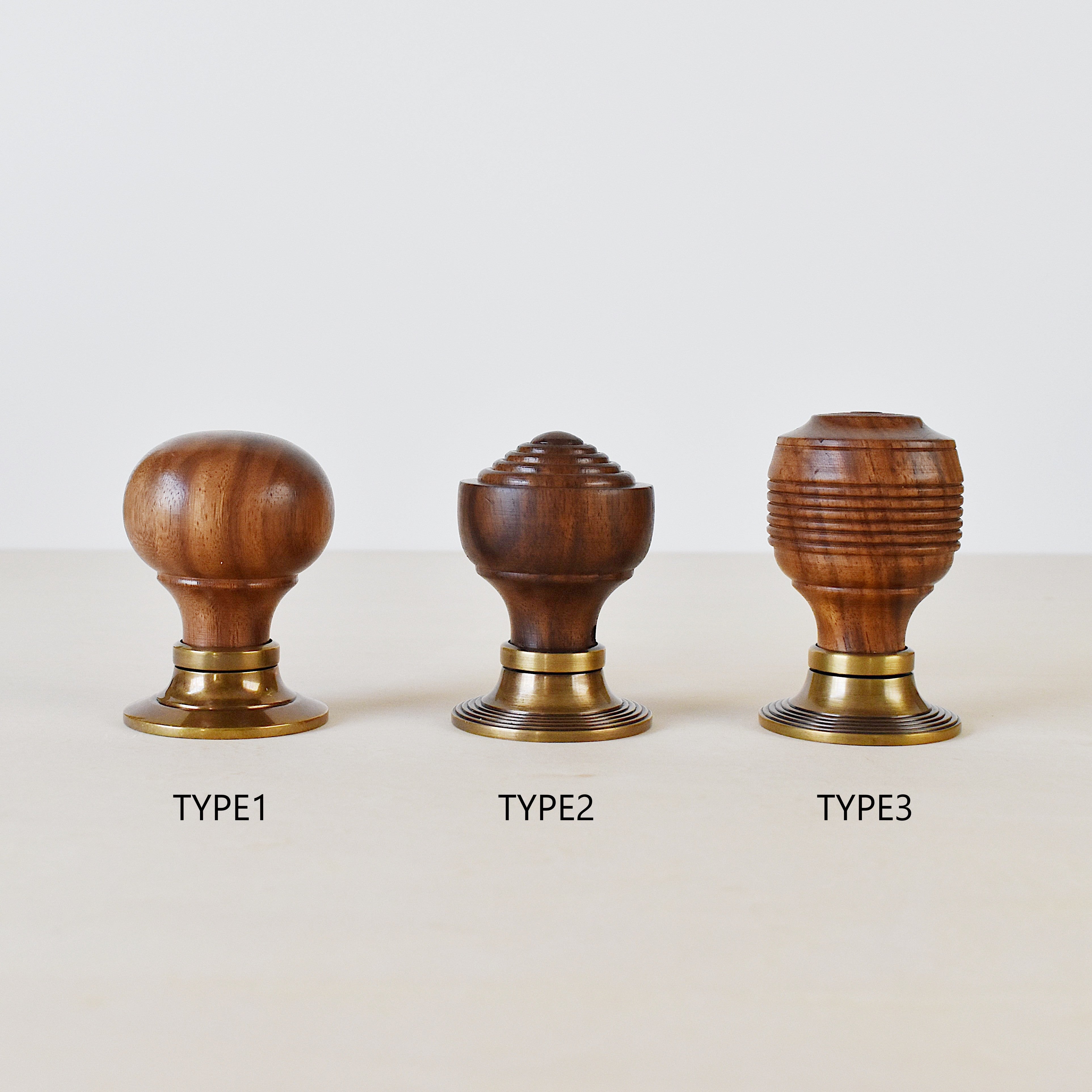 ローズウッドドアノブ TYPE3