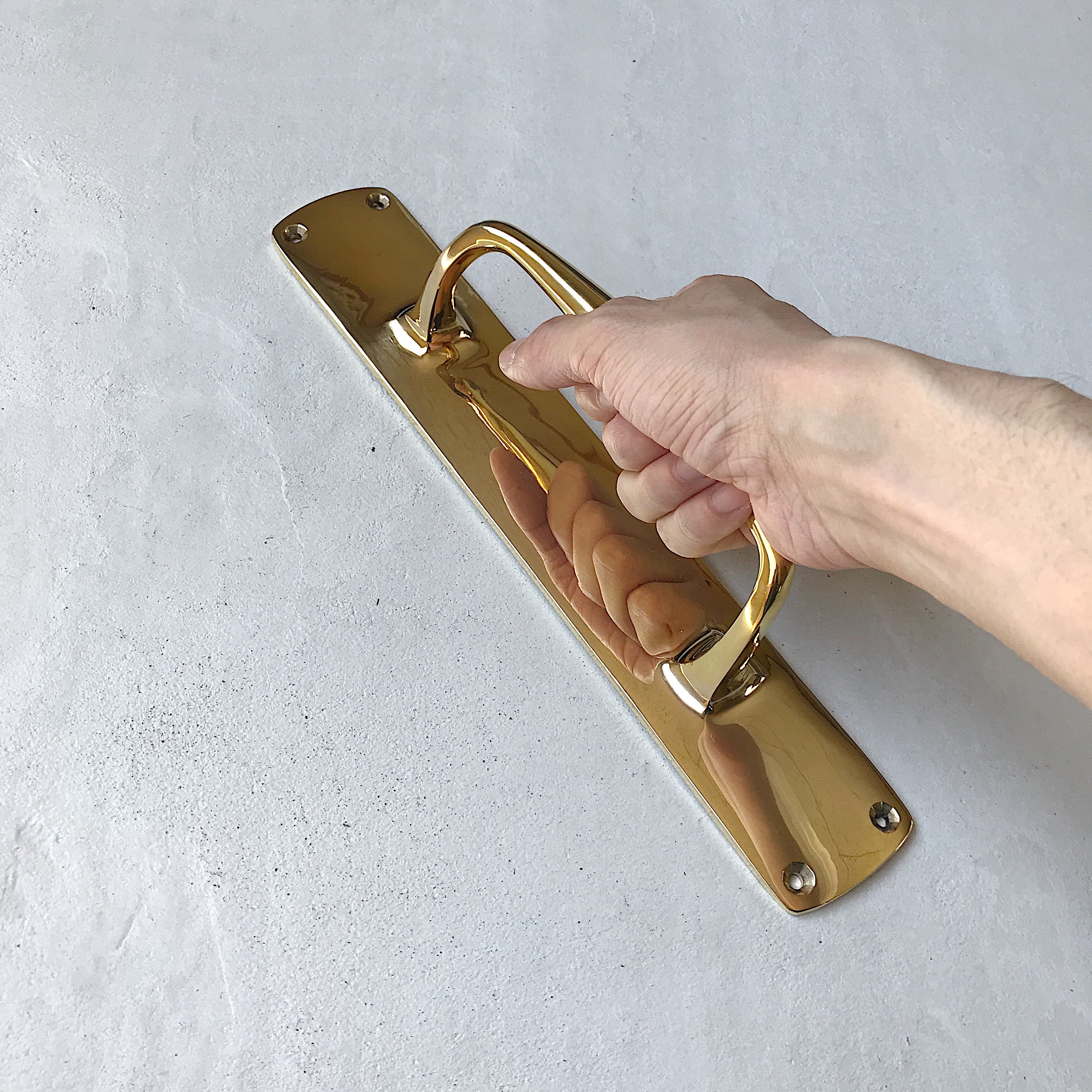 真鍮ドアハンドルL560㎜前後