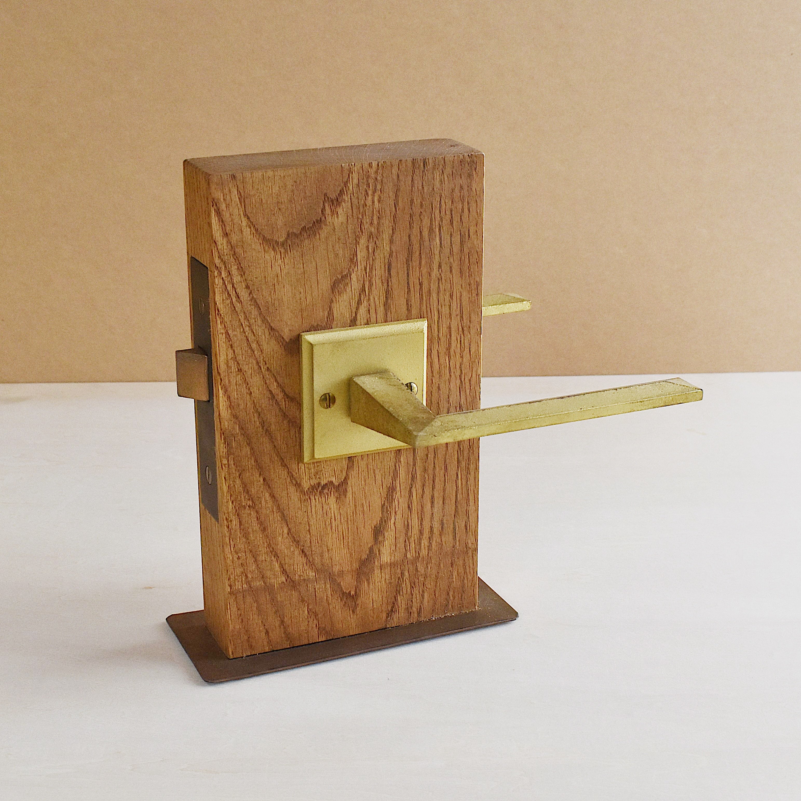 真鍮レバーハンドル 線（角座タイプ） ［受注生産品］