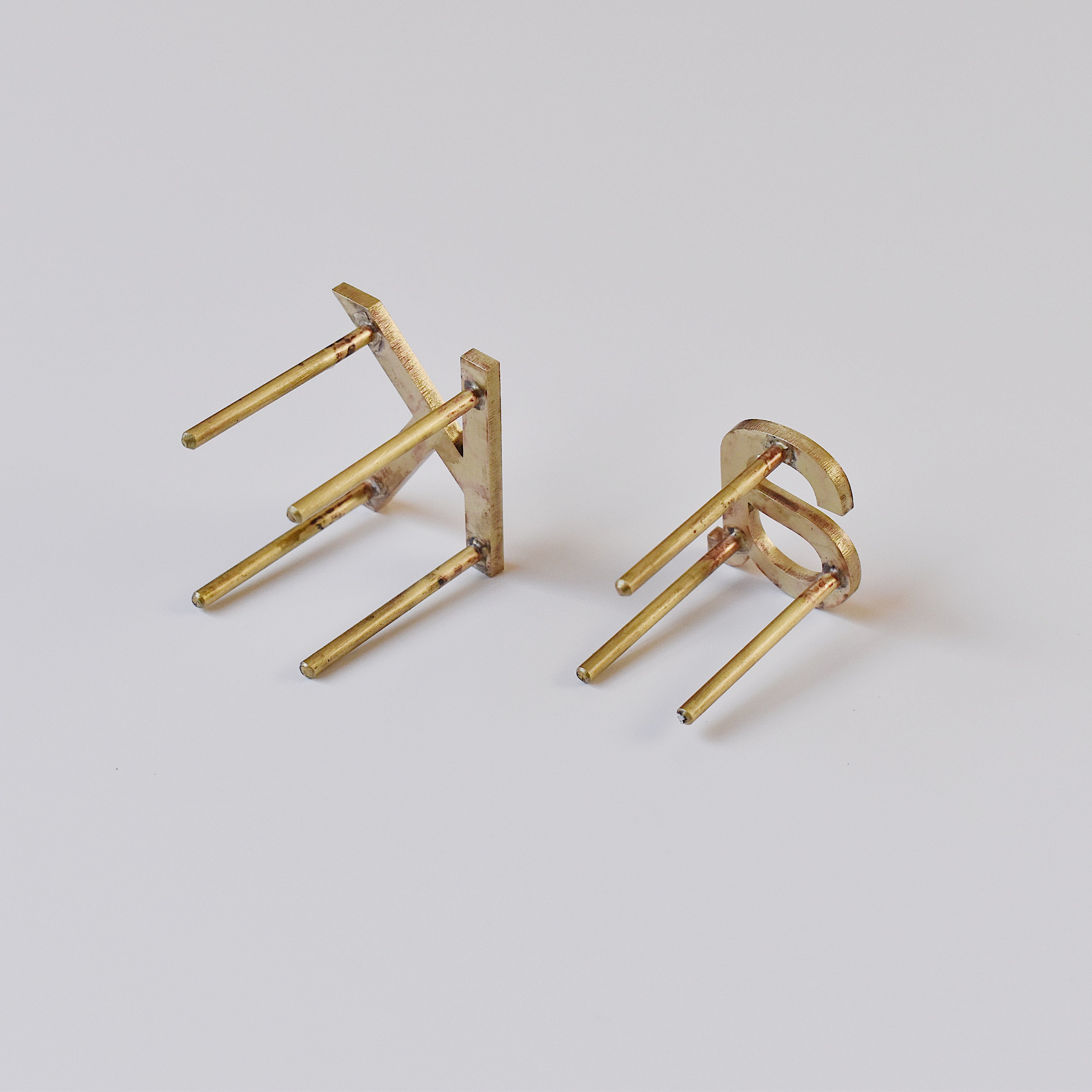 真鍮切り文字表札　文字単体タイプ［受注生産品］