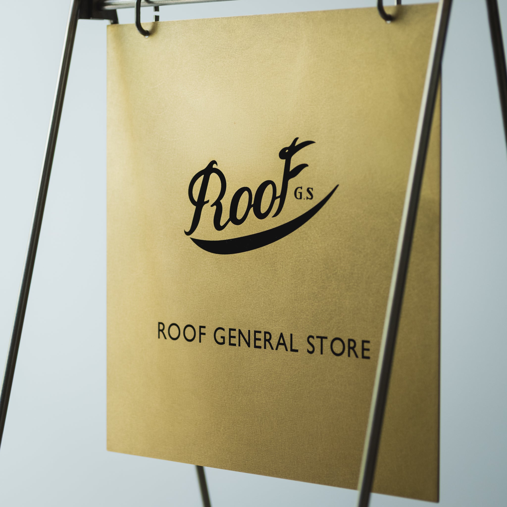 FOLDING SIGN BOARD / BRASS