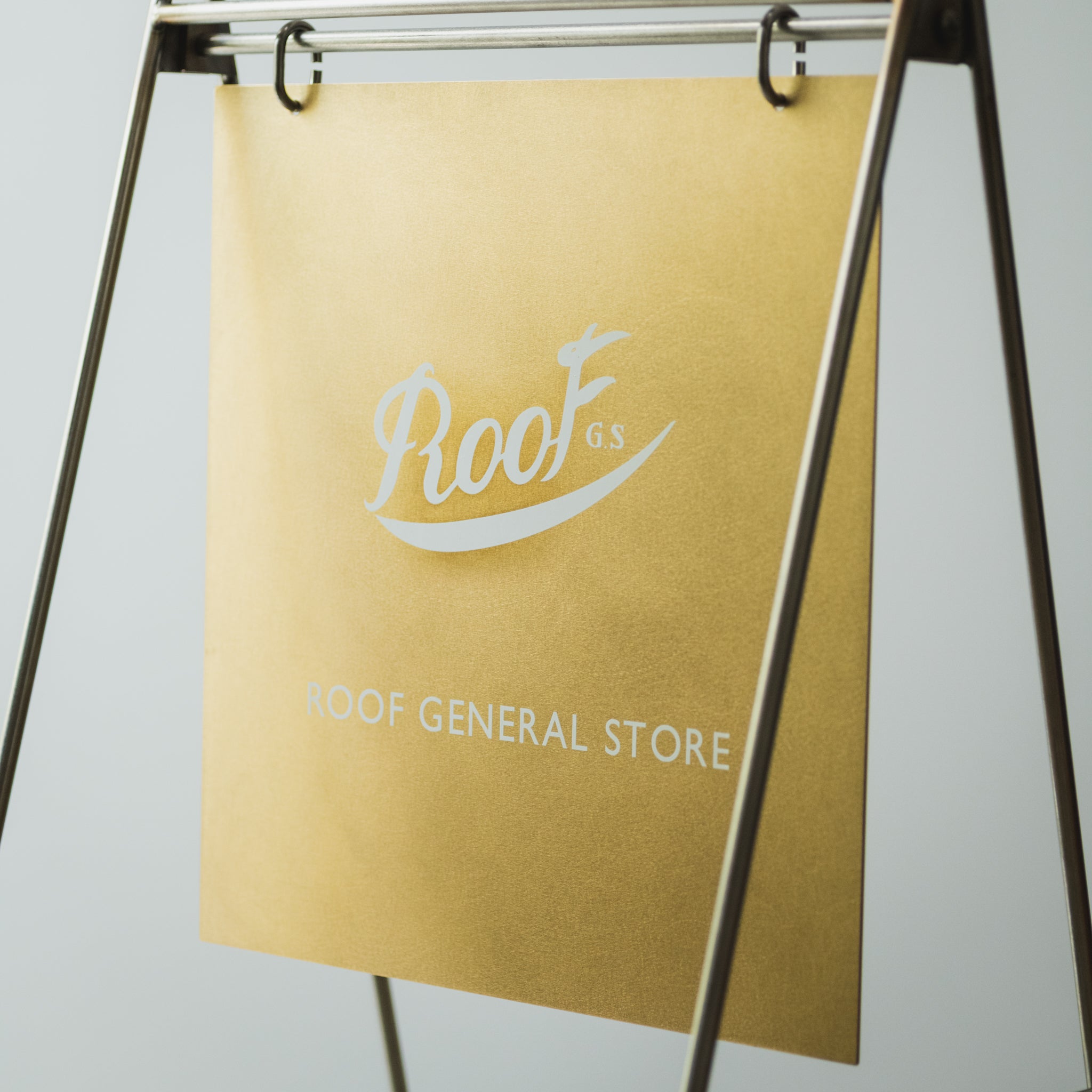 FOLDING SIGN BOARD / BRASS
