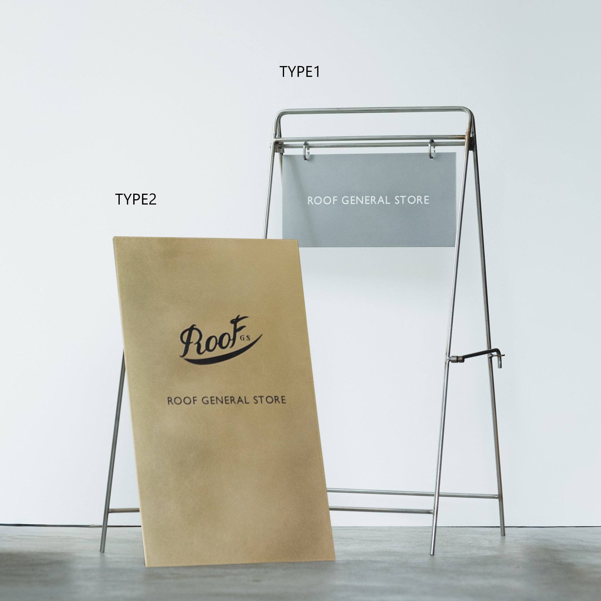 FOLDING SIGN BOARD TYPE2 / BRASS