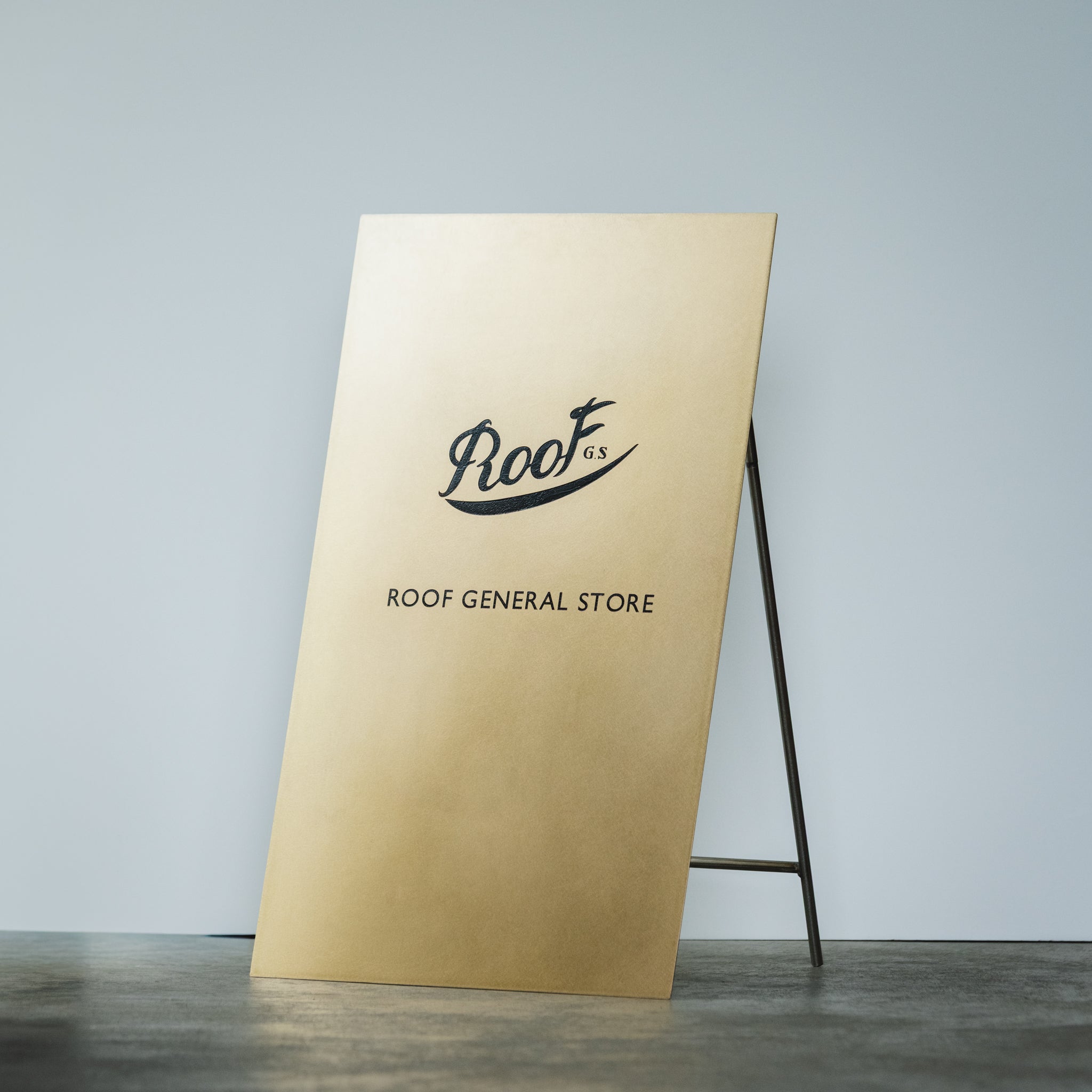 FOLDING SIGN BOARD TYPE2 / BRASS