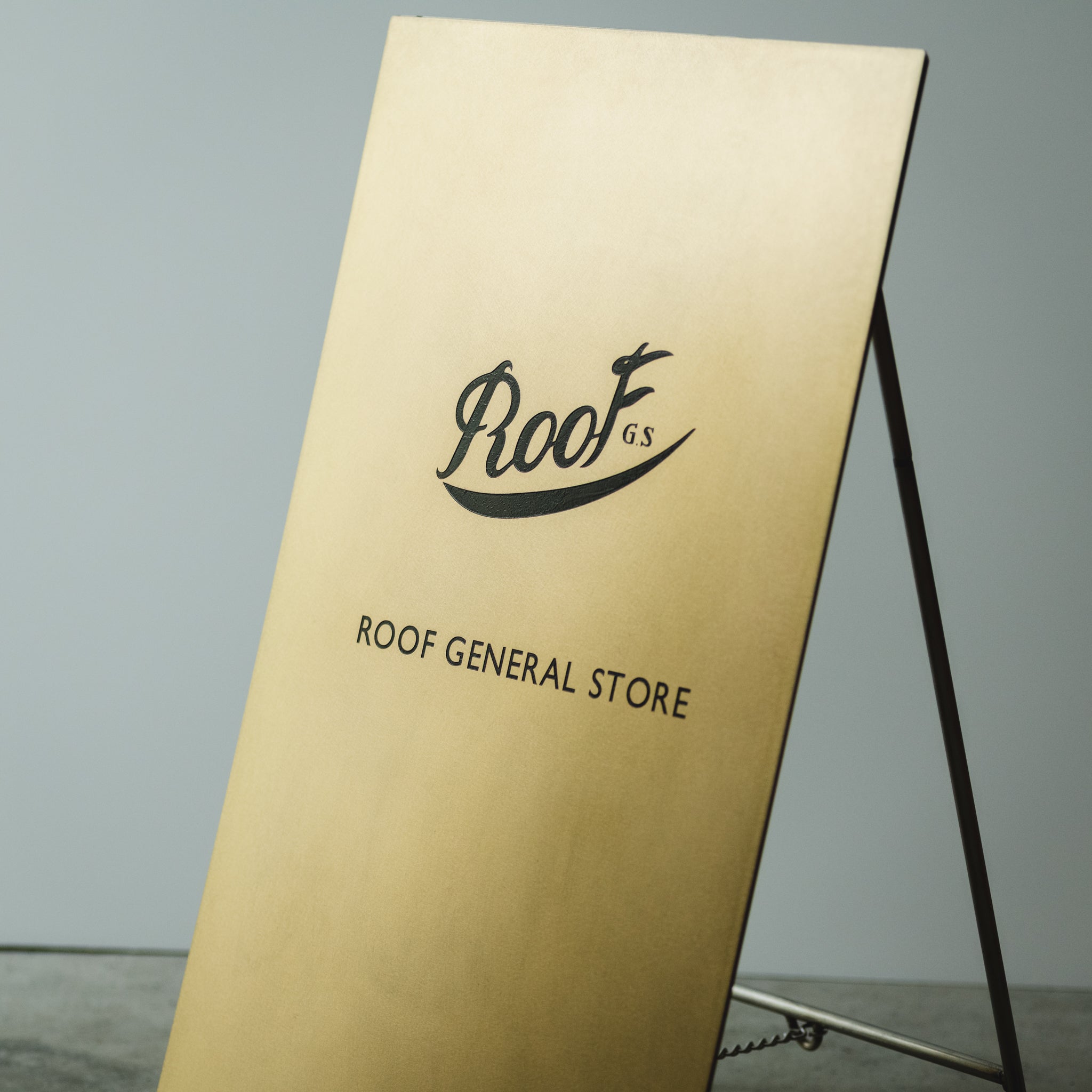 FOLDING SIGN BOARD TYPE2 / BRASS