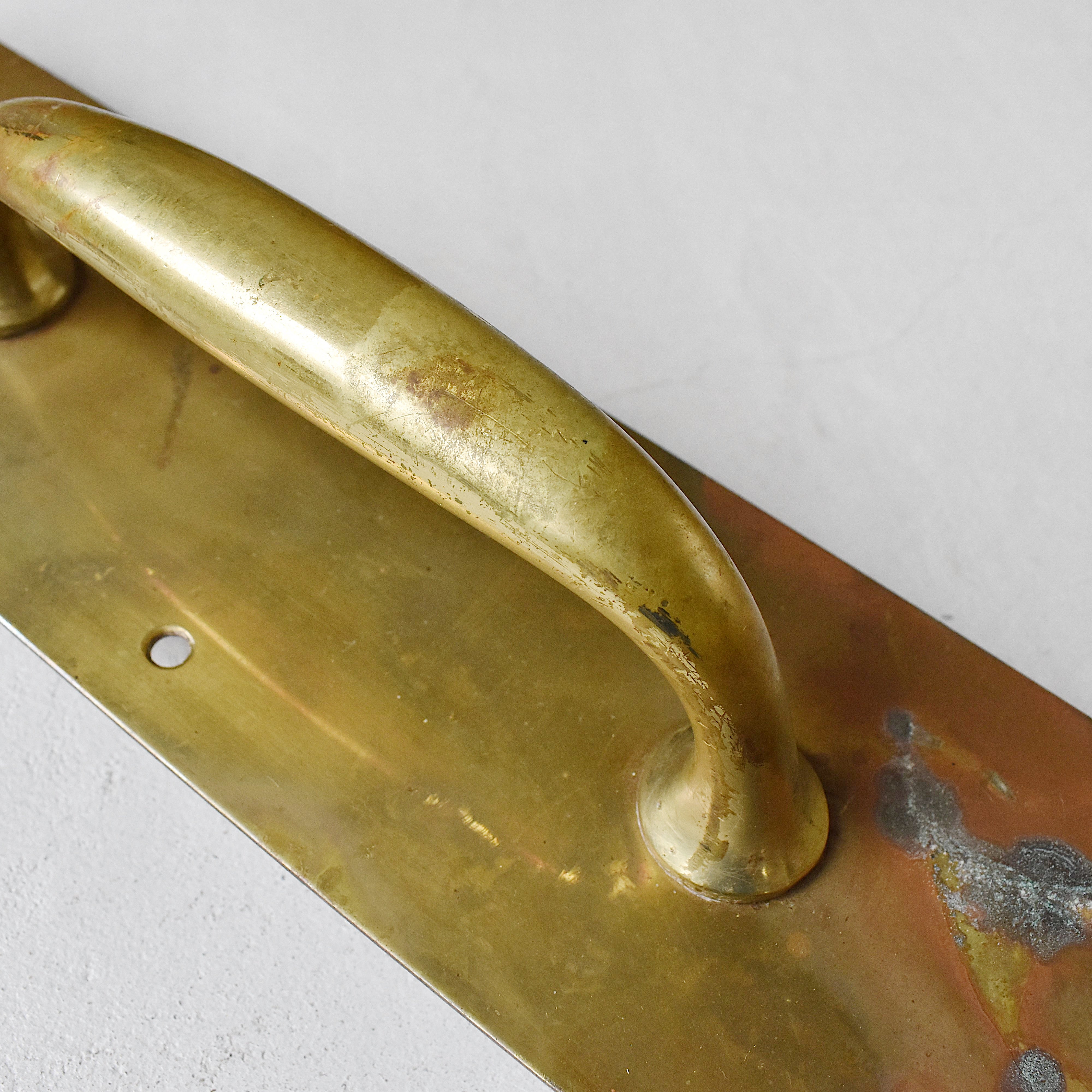 新品 送料無料 古色 アンティーク ドアハンドル ナーガ 龍神⑥約26㎝ 真鍮 アンティーク 真鍮ドアハンドル [V-124]