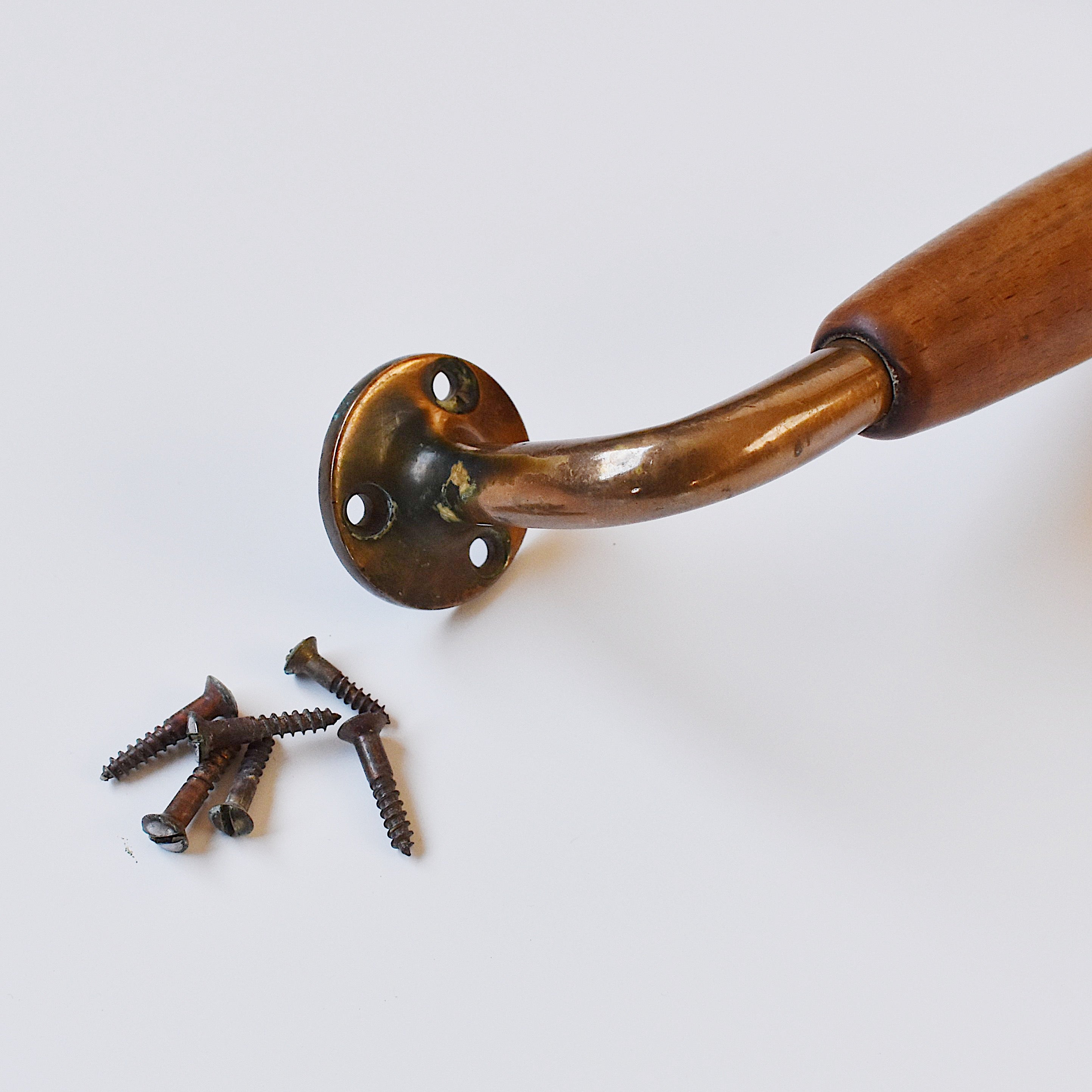 アンティーク 真鍮ドアハンドル [V-137]