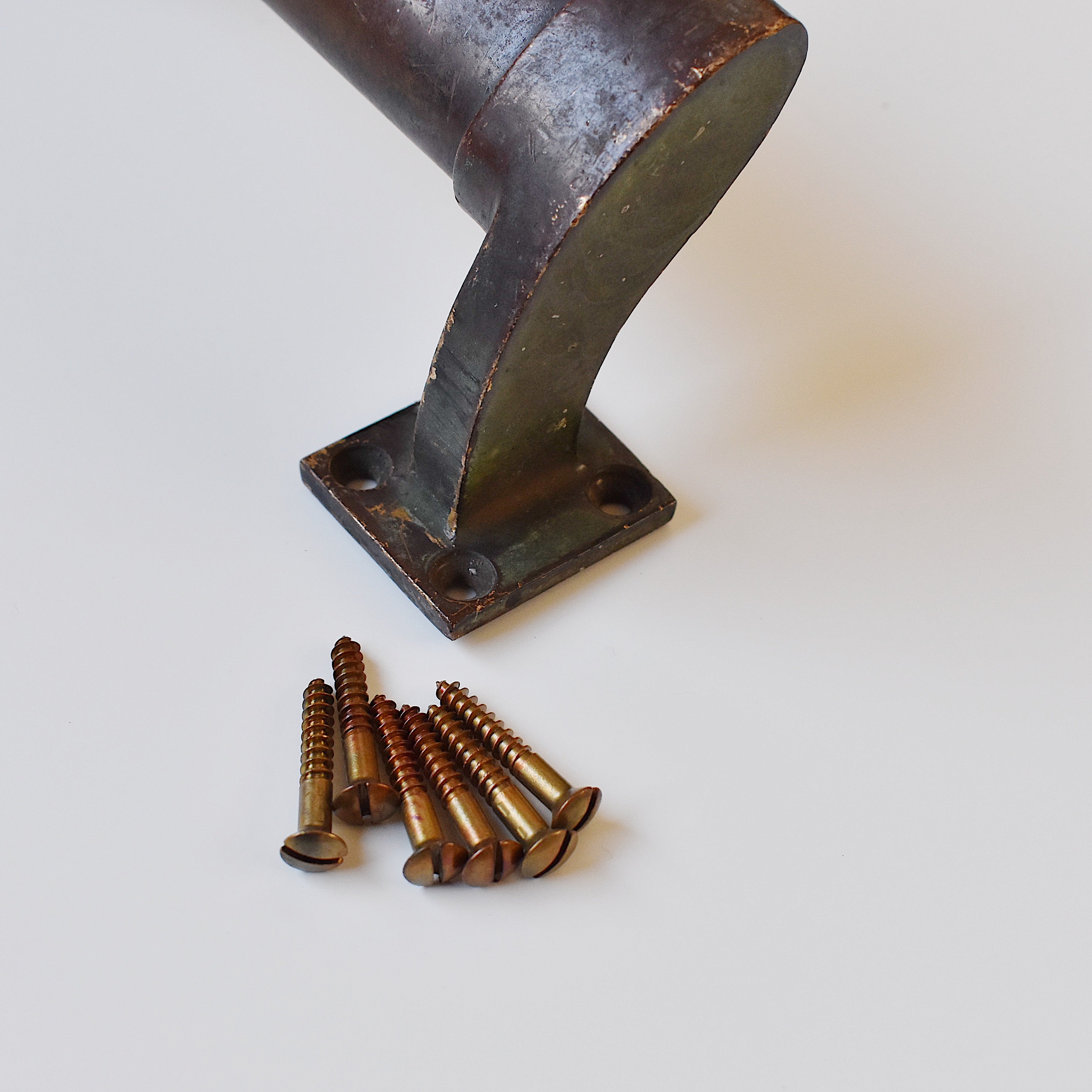 アンティーク 真鍮ドアハンドル [V-138]