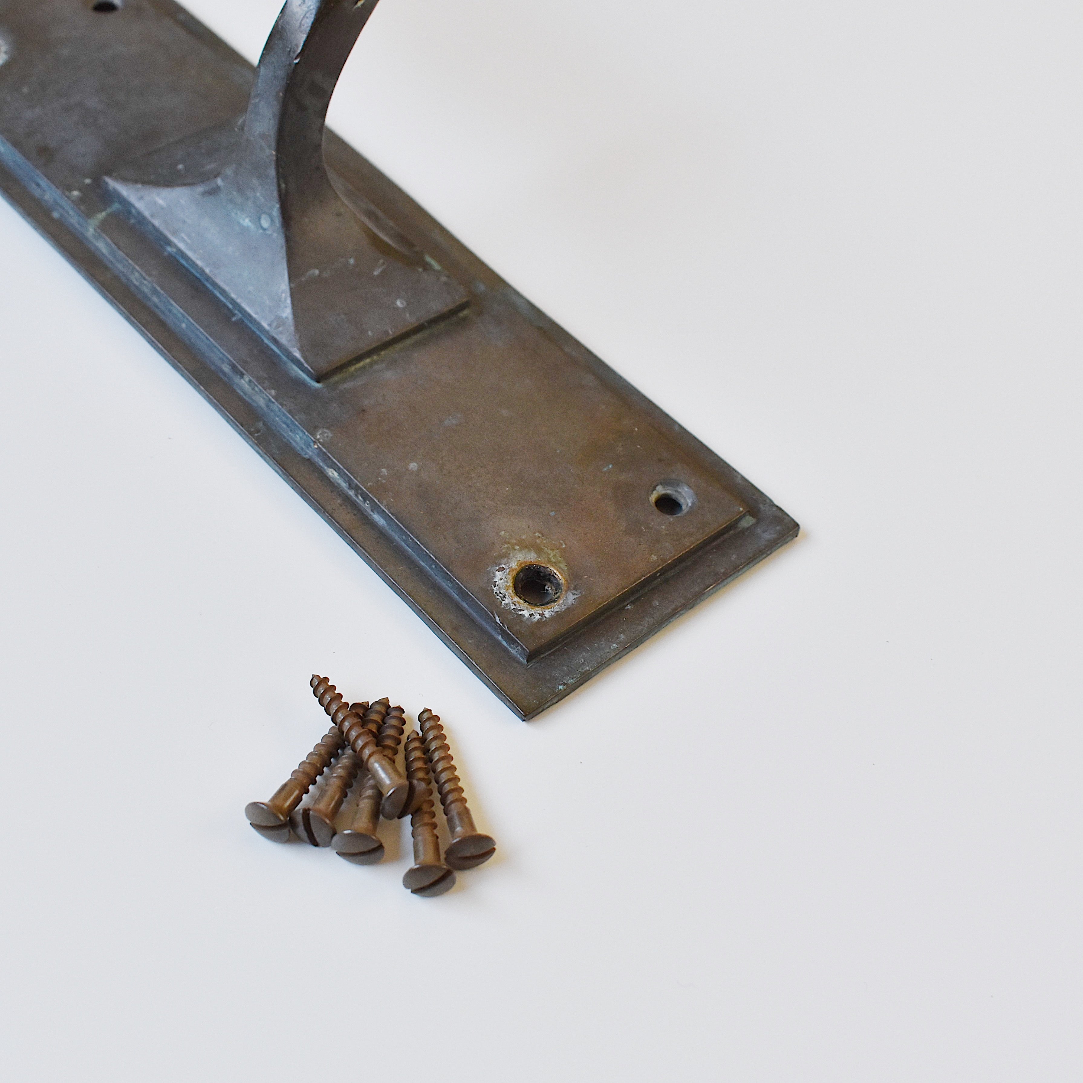 アンティーク 真鍮ドアハンドル [V-139]