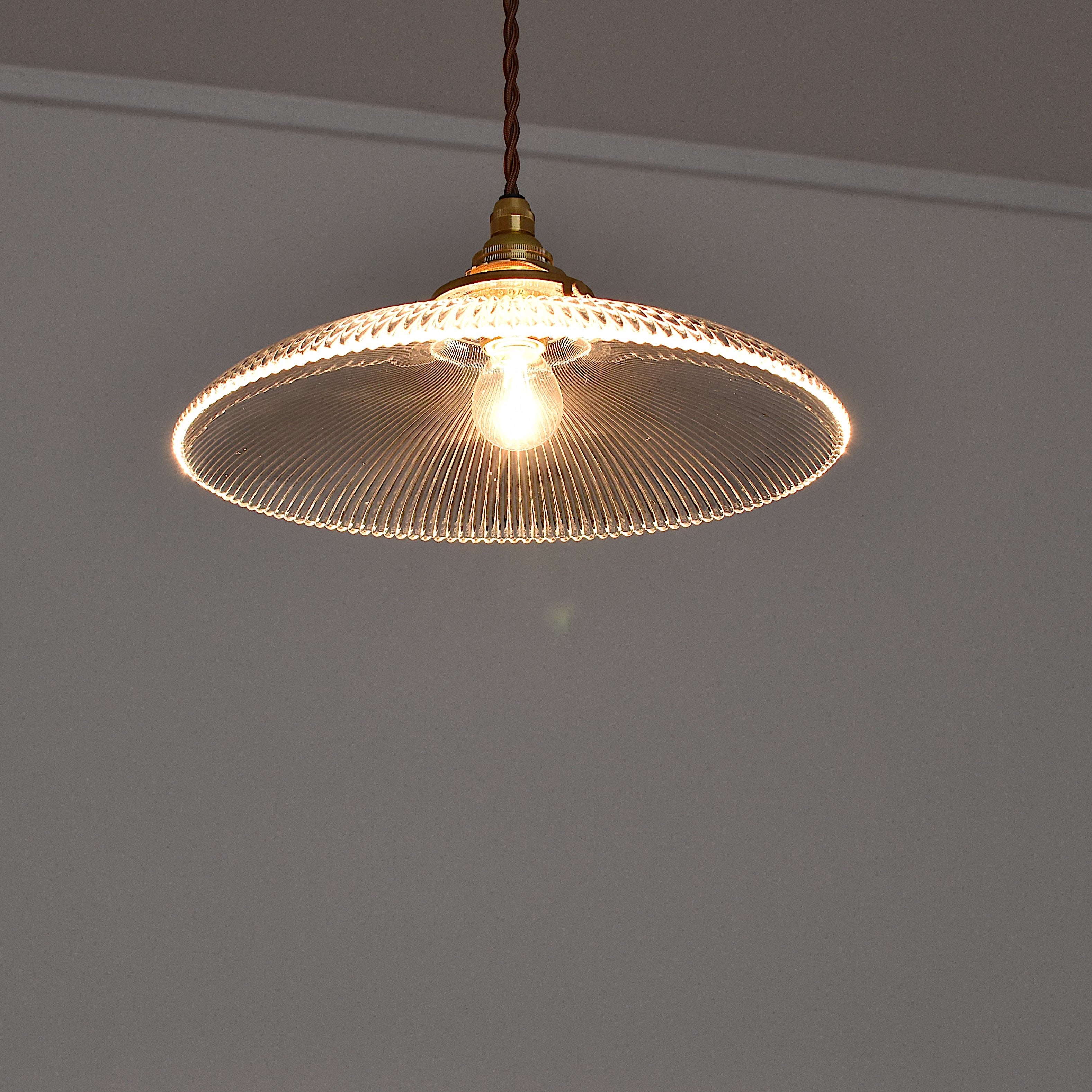 アンティーク ホロフェーン ガラスシェード [VL-002]