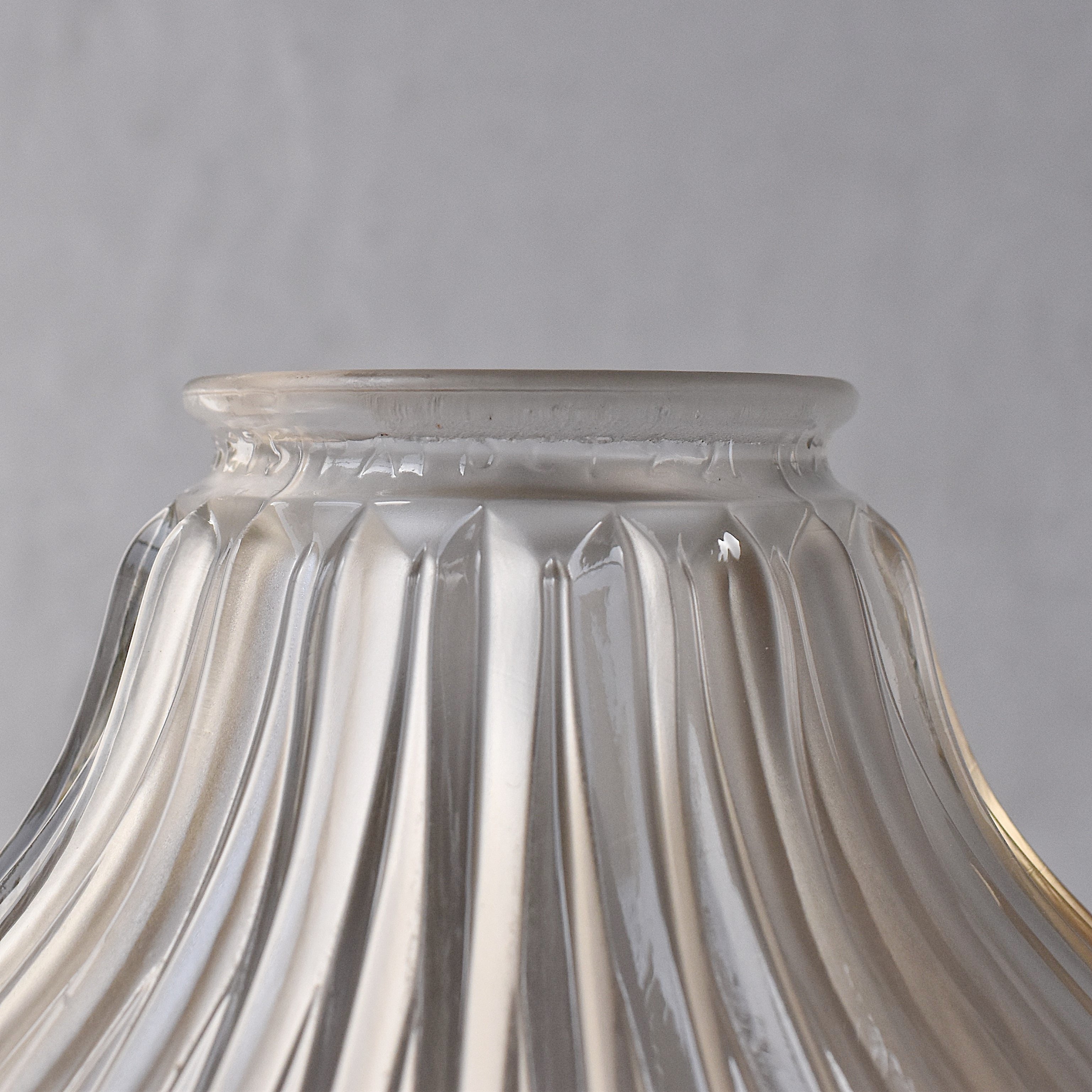 Holophane ホロフェーン アンティーク フロスト ランプシェード アンティーク ホロフェーン ガラスシェード [VL-003]